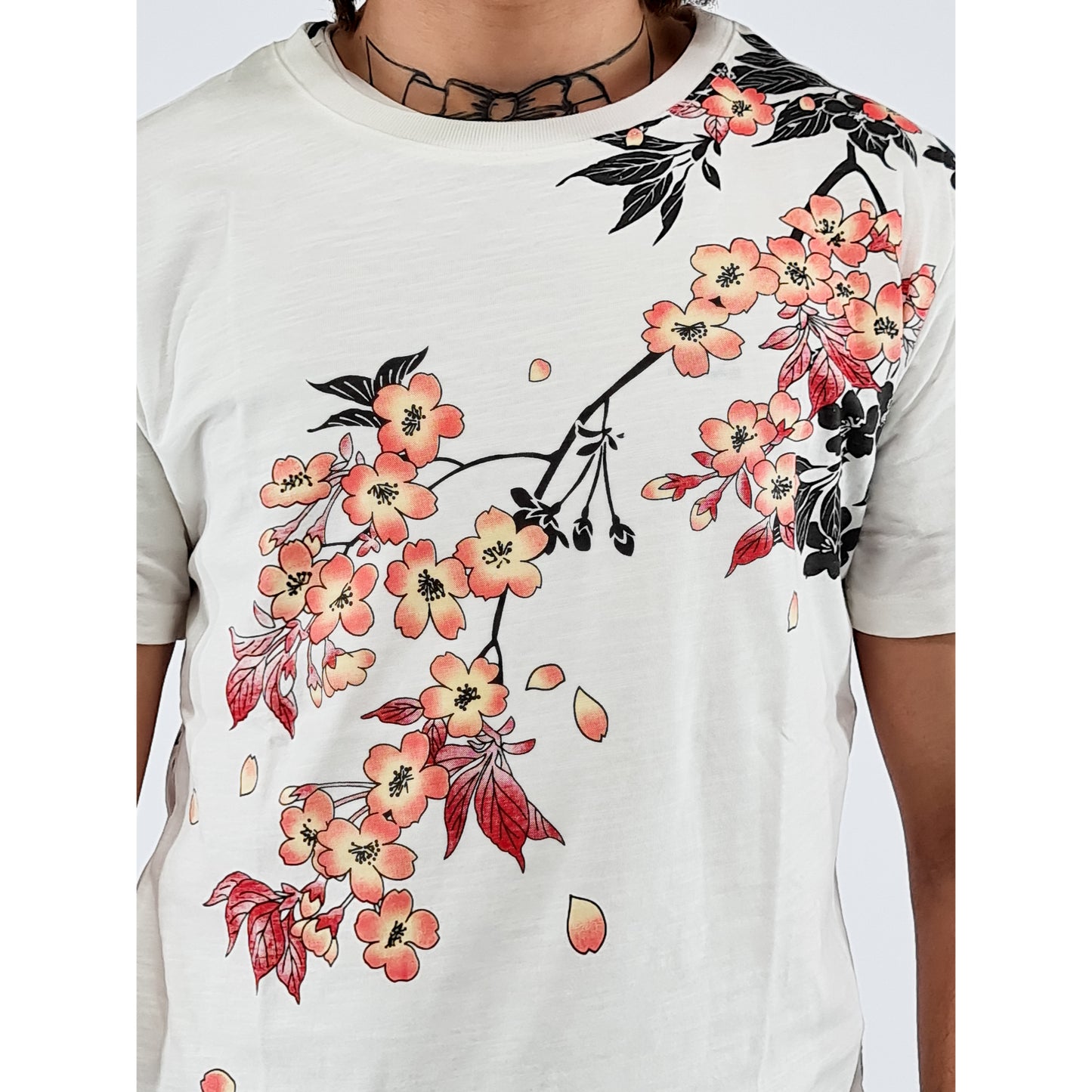 T-shirt à manches courtes blanc - Koi et Sakura