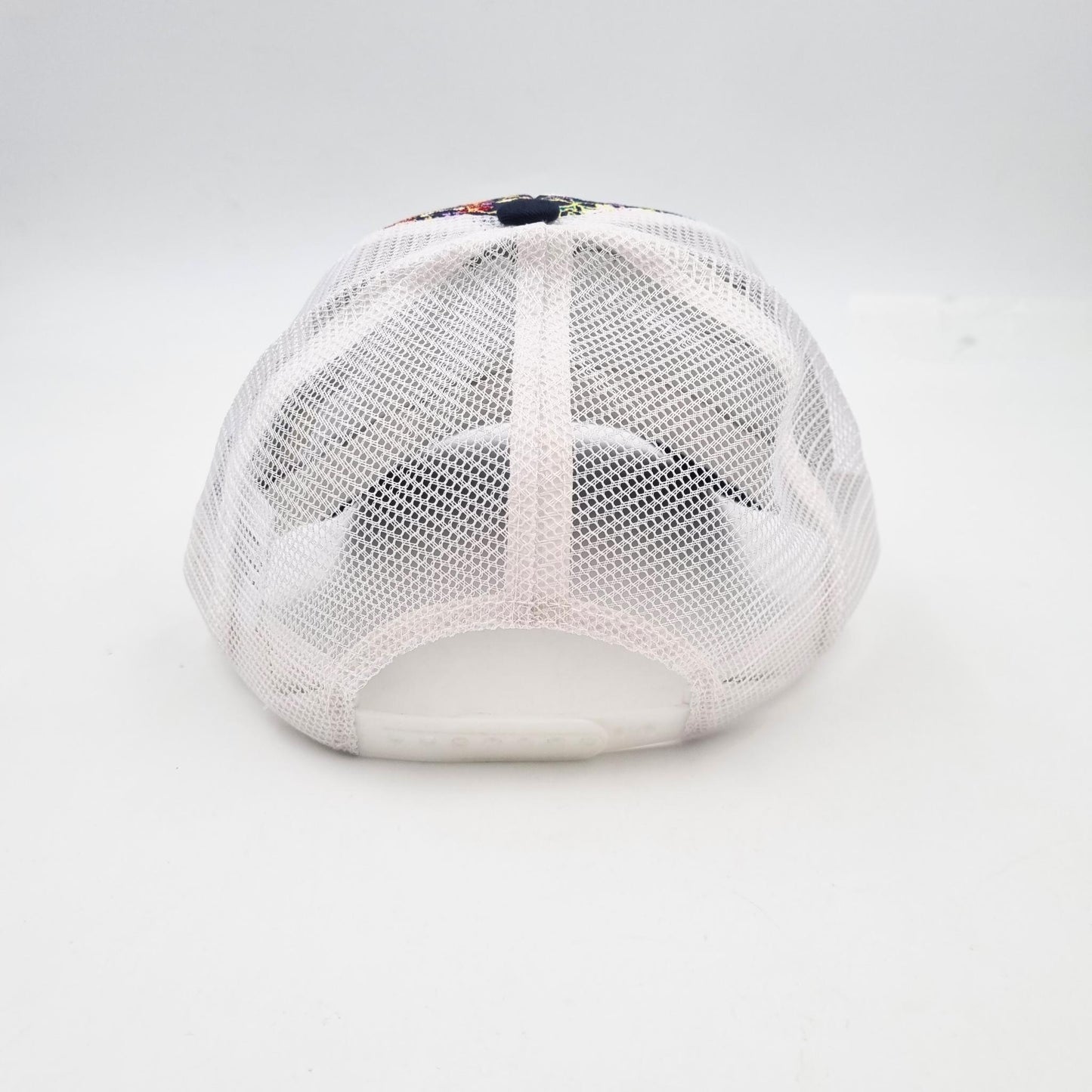 Casquette à résille blanche - Tigre, Dragon et Fleurs