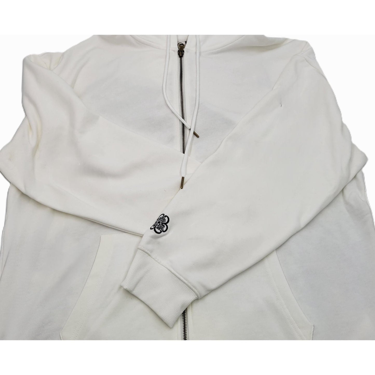 Hoodie broderie Baleine - Blanc