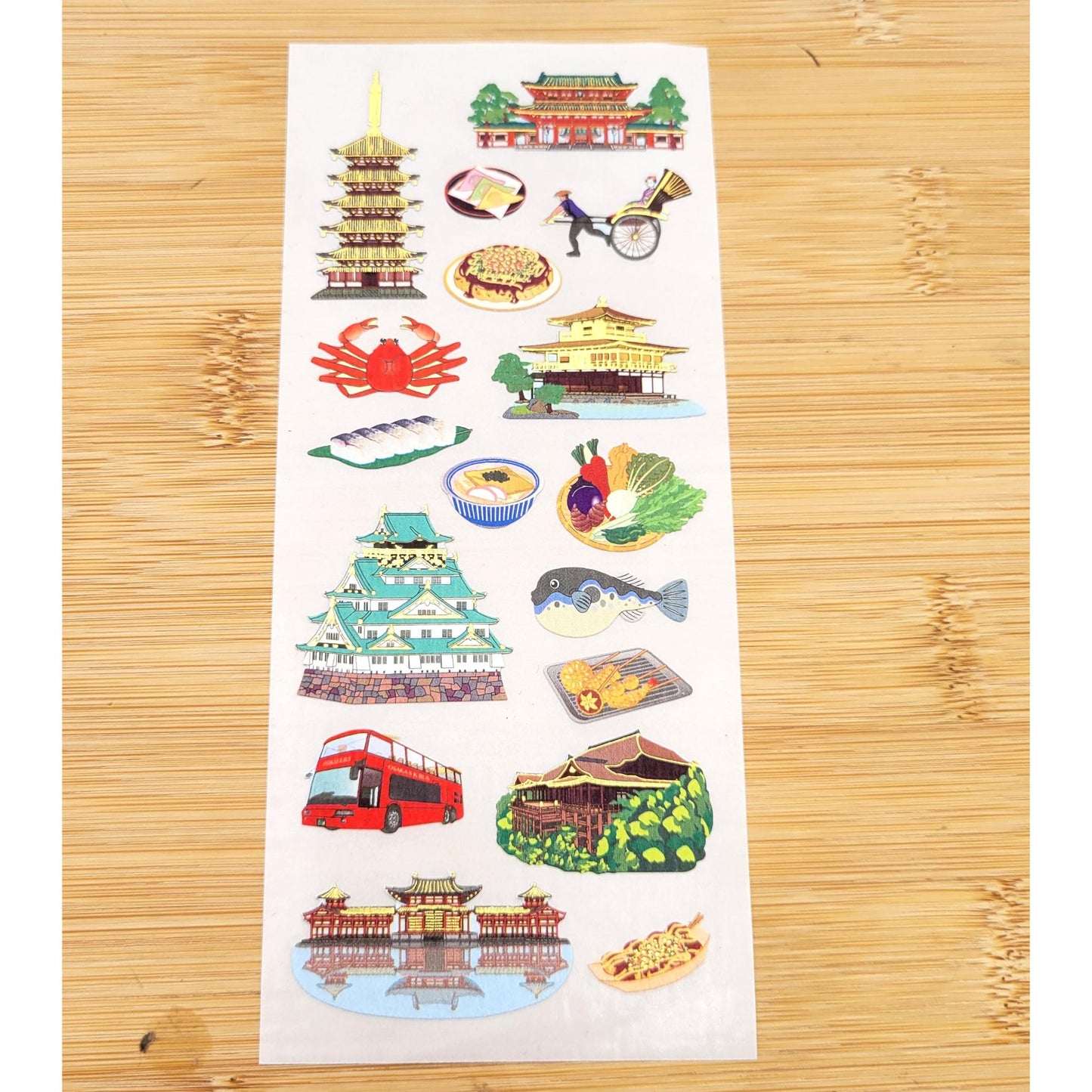 Japanese stickers: Sticker design JOURNEY TO KANSAI