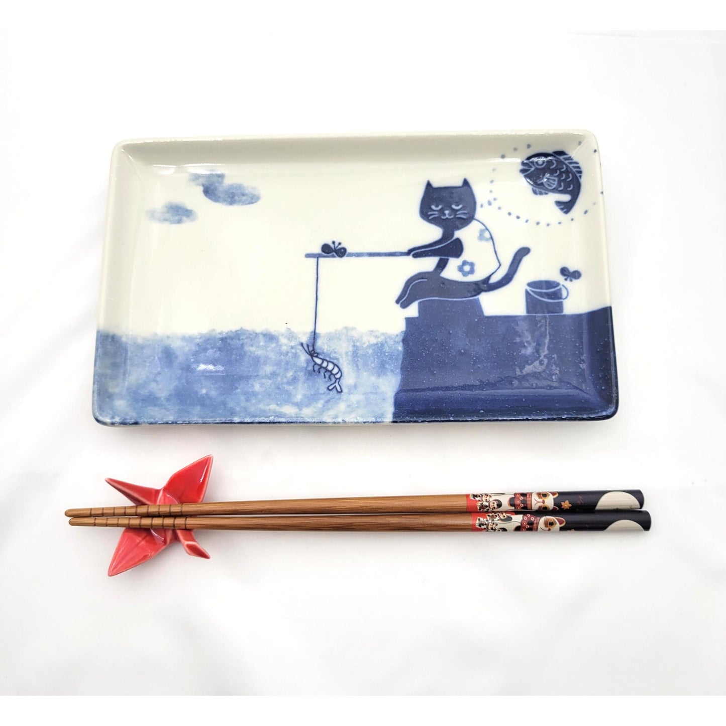 MOTTO NEKOMARUKE SQUARE PLATE