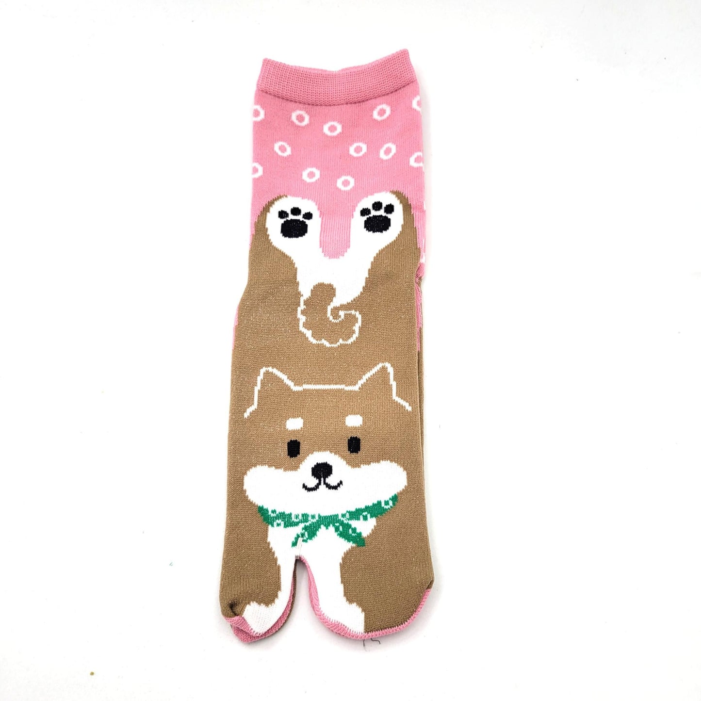 Japanese Tabi cotton socks - Shiba Inu dog design EU 34 to 40