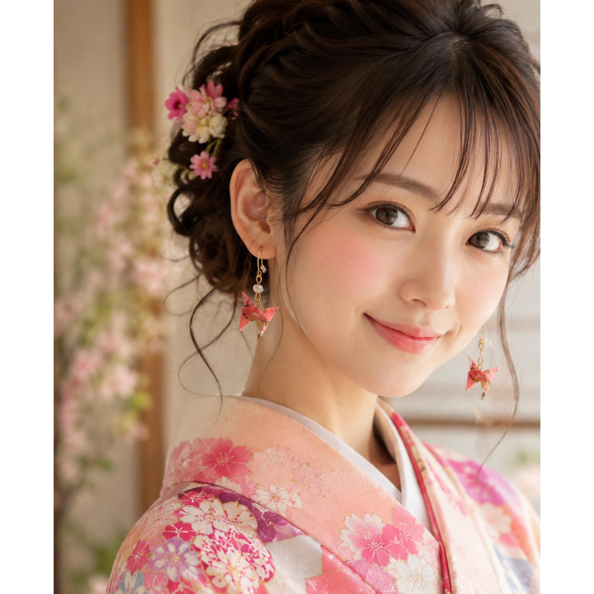 Japanese Origami Butterfly Earrings MUK