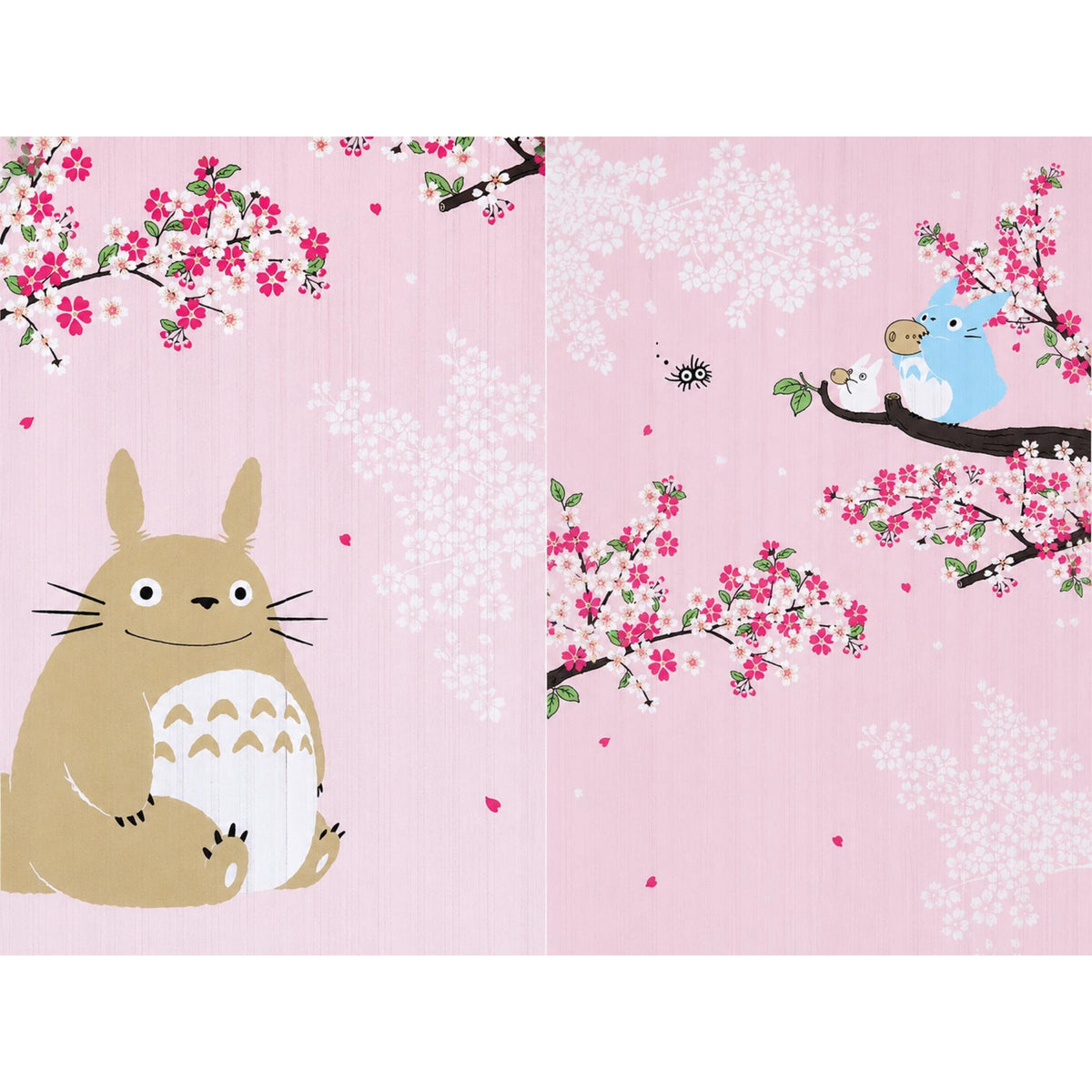 Noren rideaux de porte japonais Mon Voisin Totoro motif Sakura