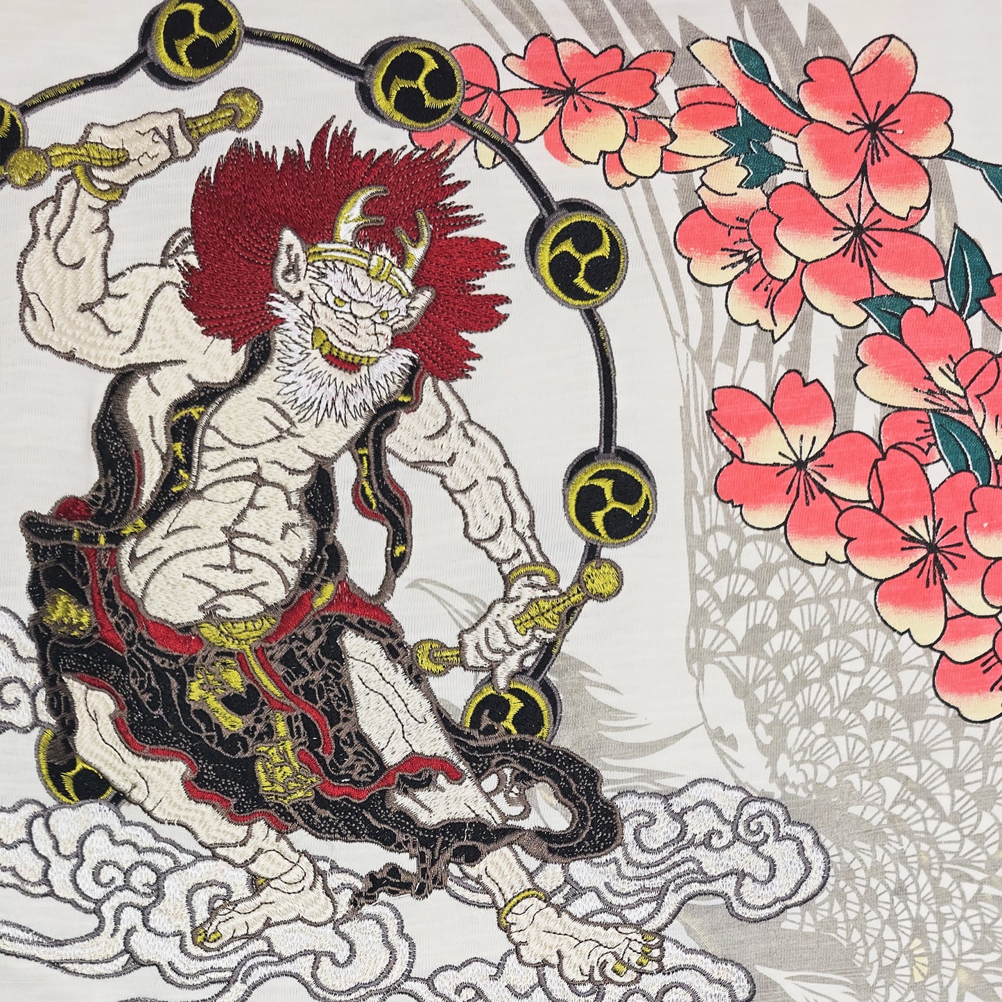 Short-sleeved white T-shirt - Raijin and Phoenix