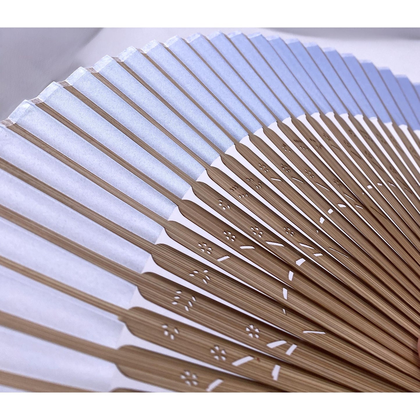 Éventail Luxe – Art Japonais Motif Dégradé crépusculaire