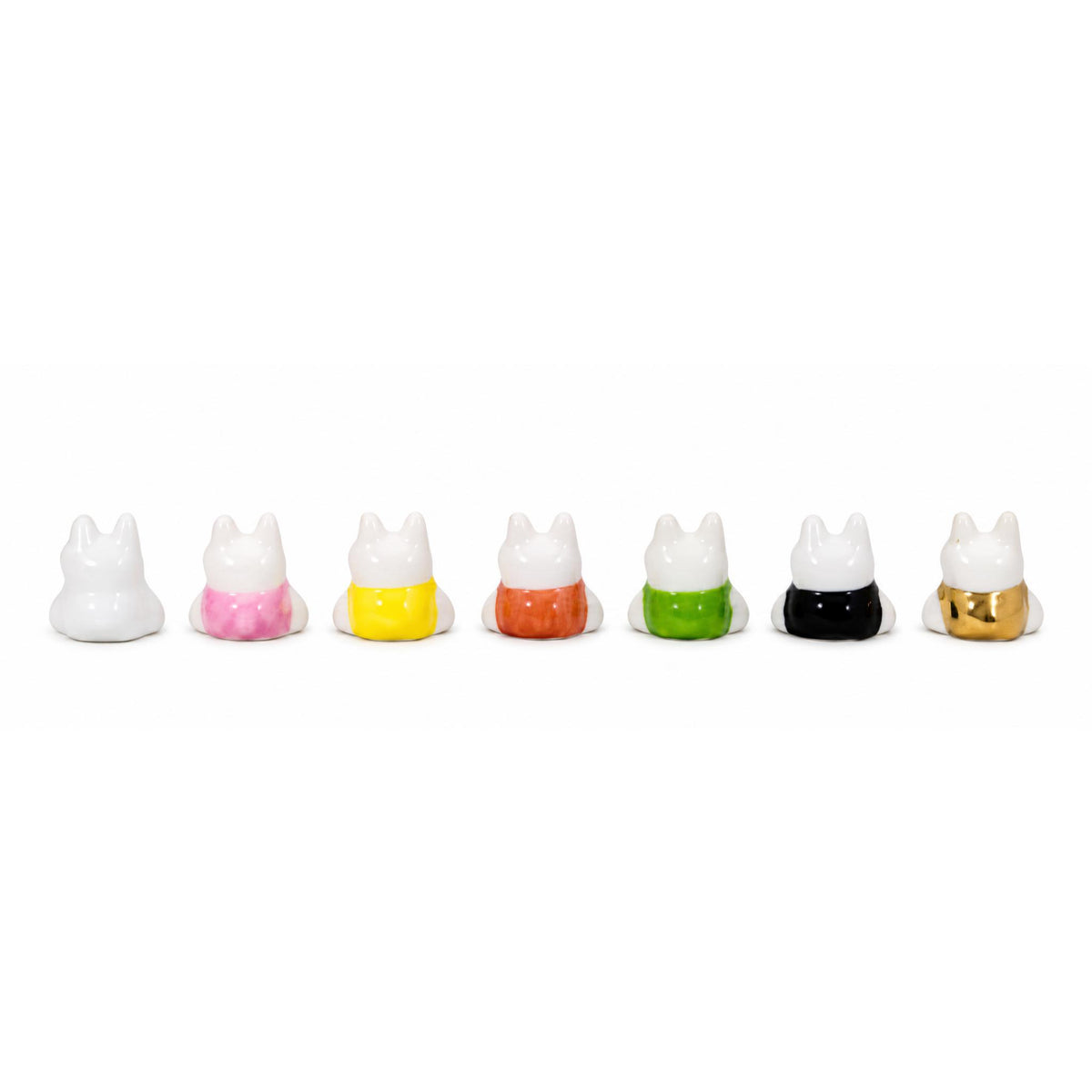 Set de 7 Mini Figurines Kawaii Porte-Bonheur - Lapin