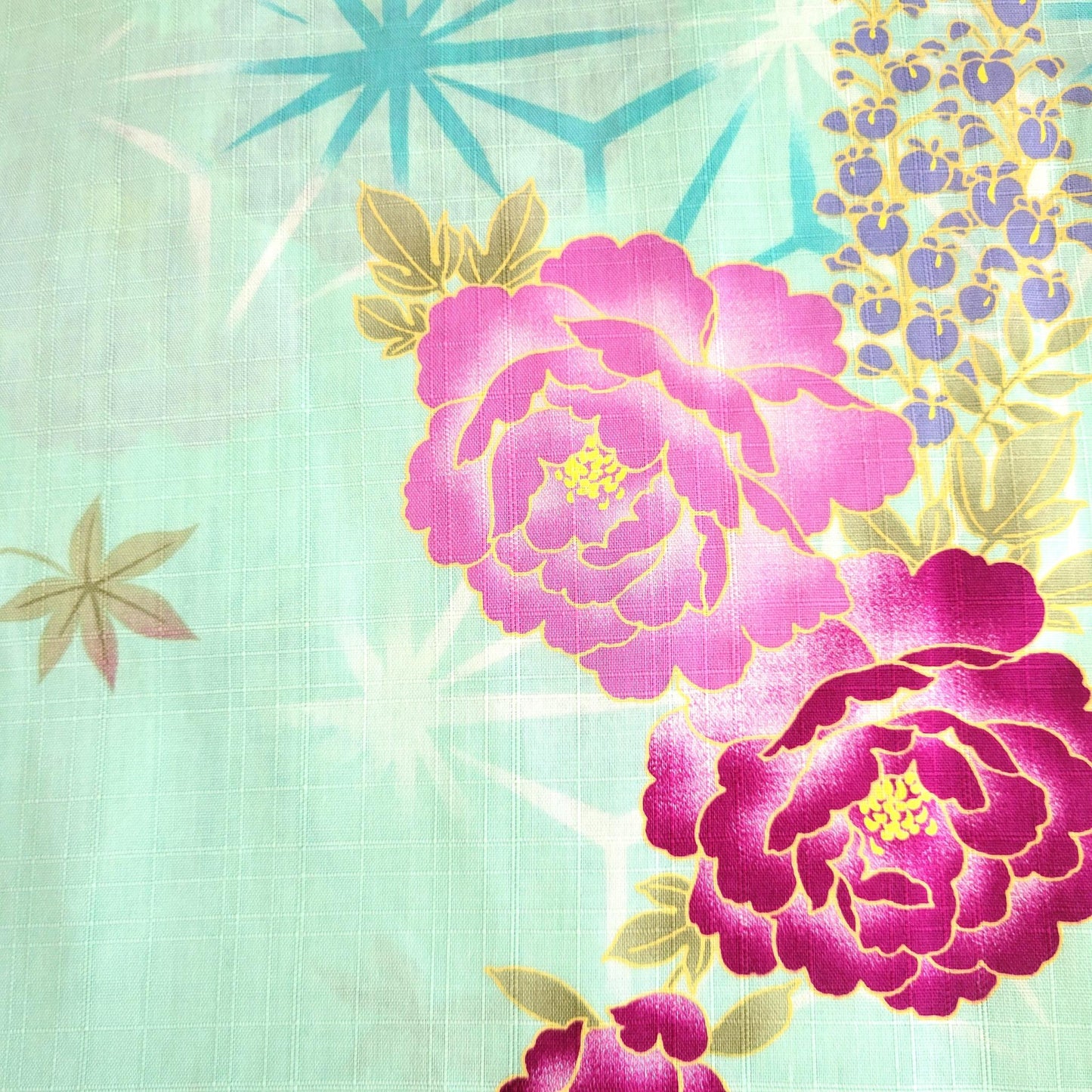 Women's yukata – Botan and Fuji pattern