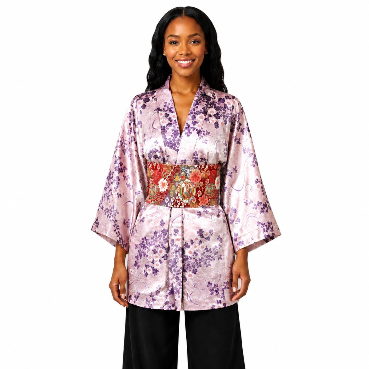 Ceinture réversible Musubi en coton - Sakura Temari