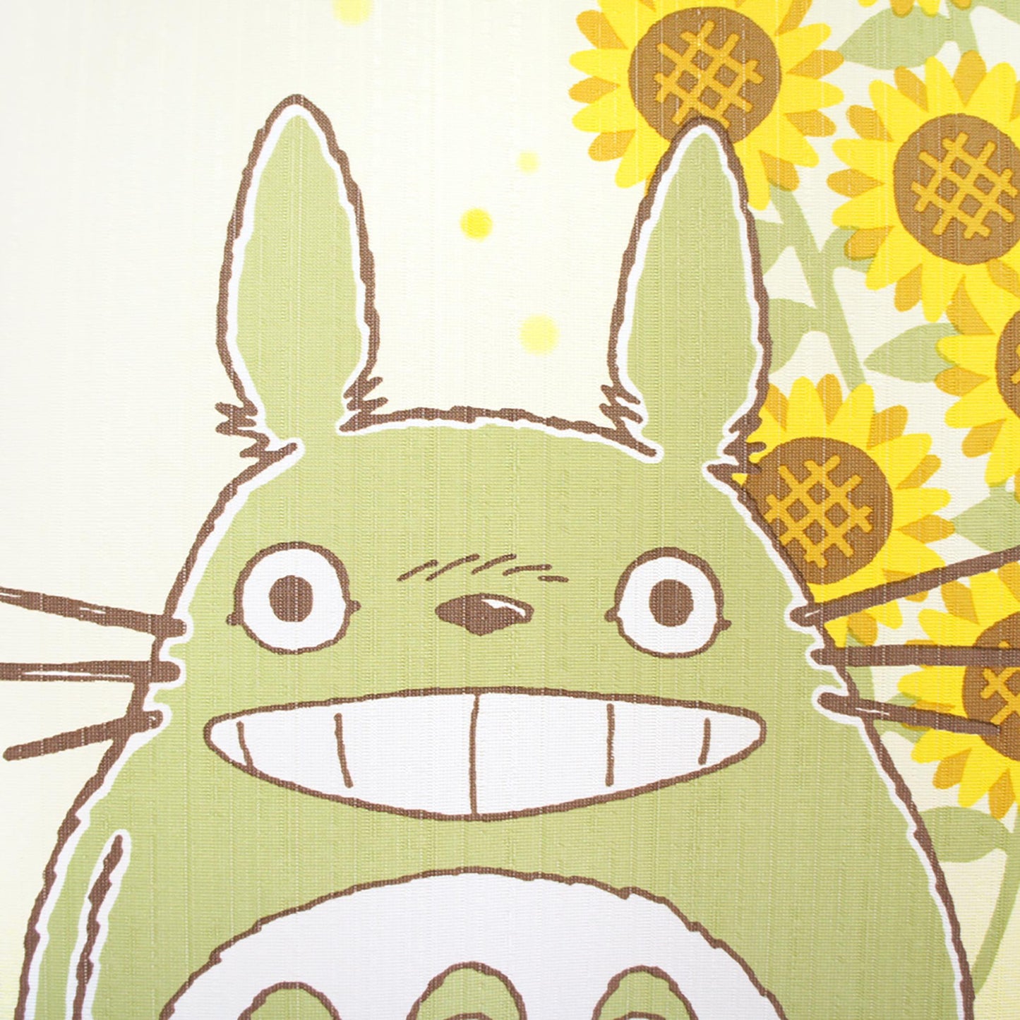 Noren rideau japonais - Totoro dans un champ de Tournesol