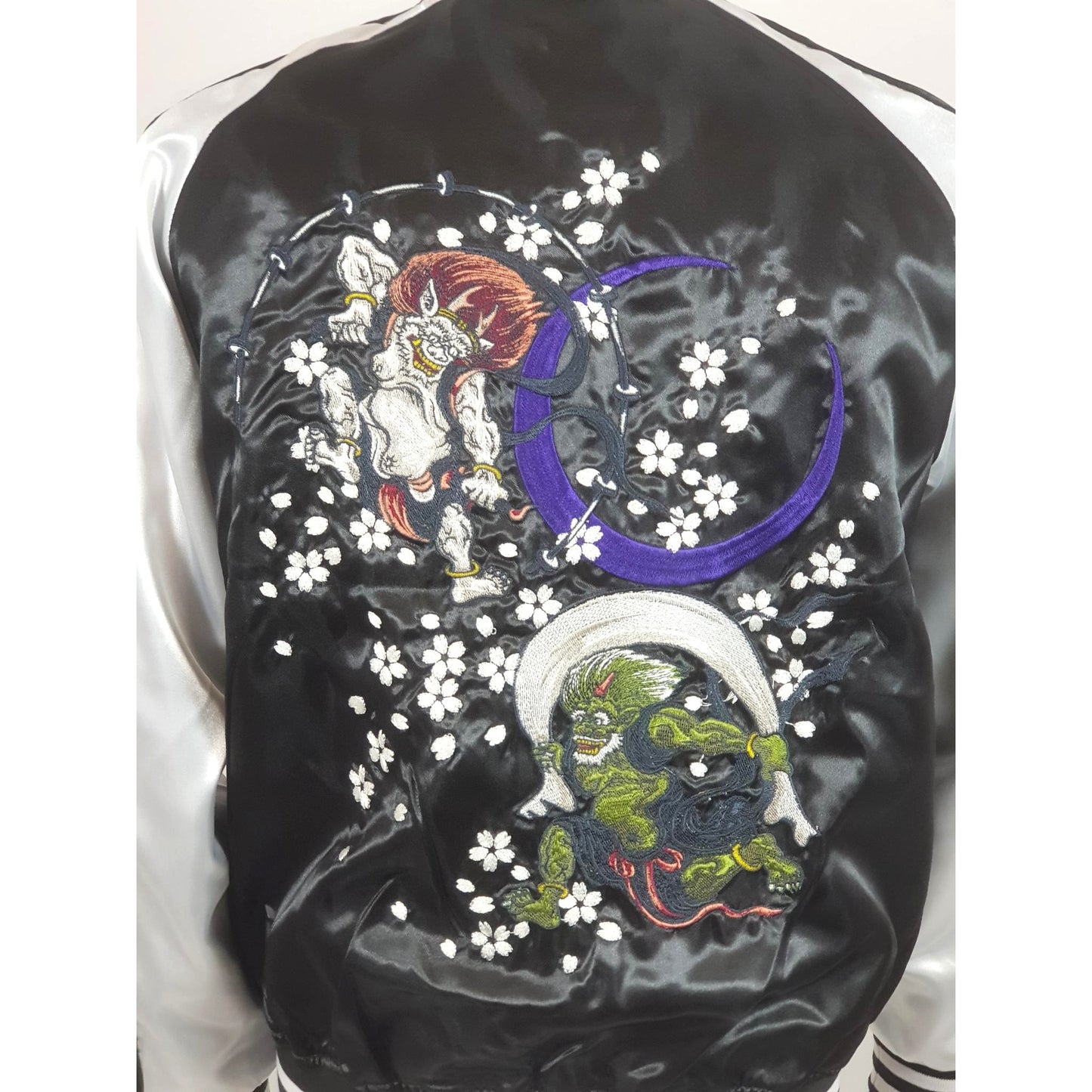 Sukajan Koi and Dragon - Navy