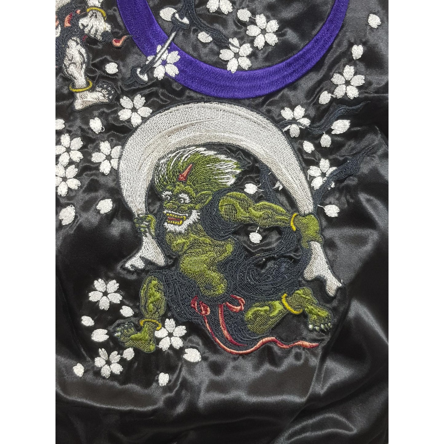 Sukajan Koi and Dragon - Navy