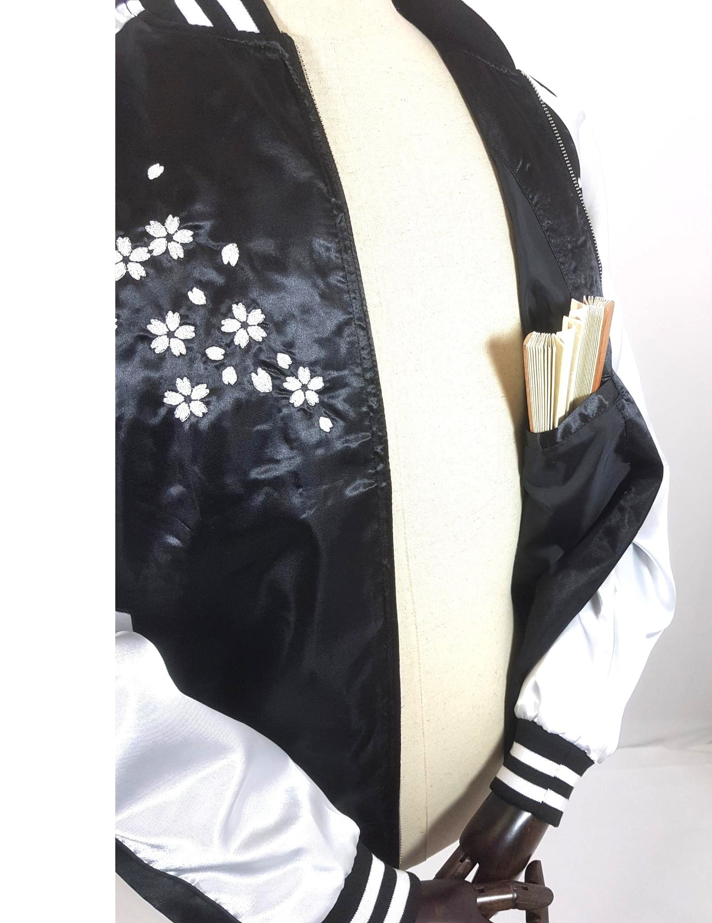 Sukajan Koi and Dragon - Navy