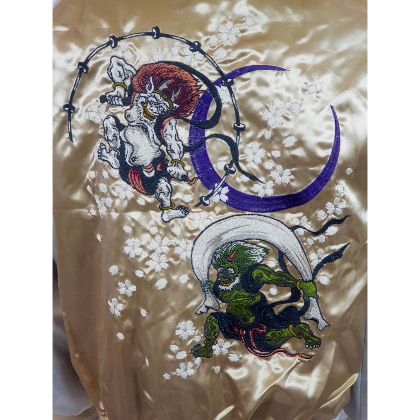 Sukajan Koi and Dragon - Navy