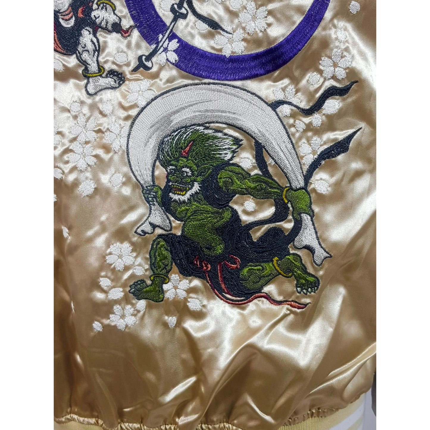 Sukajan Koi and Dragon - Navy