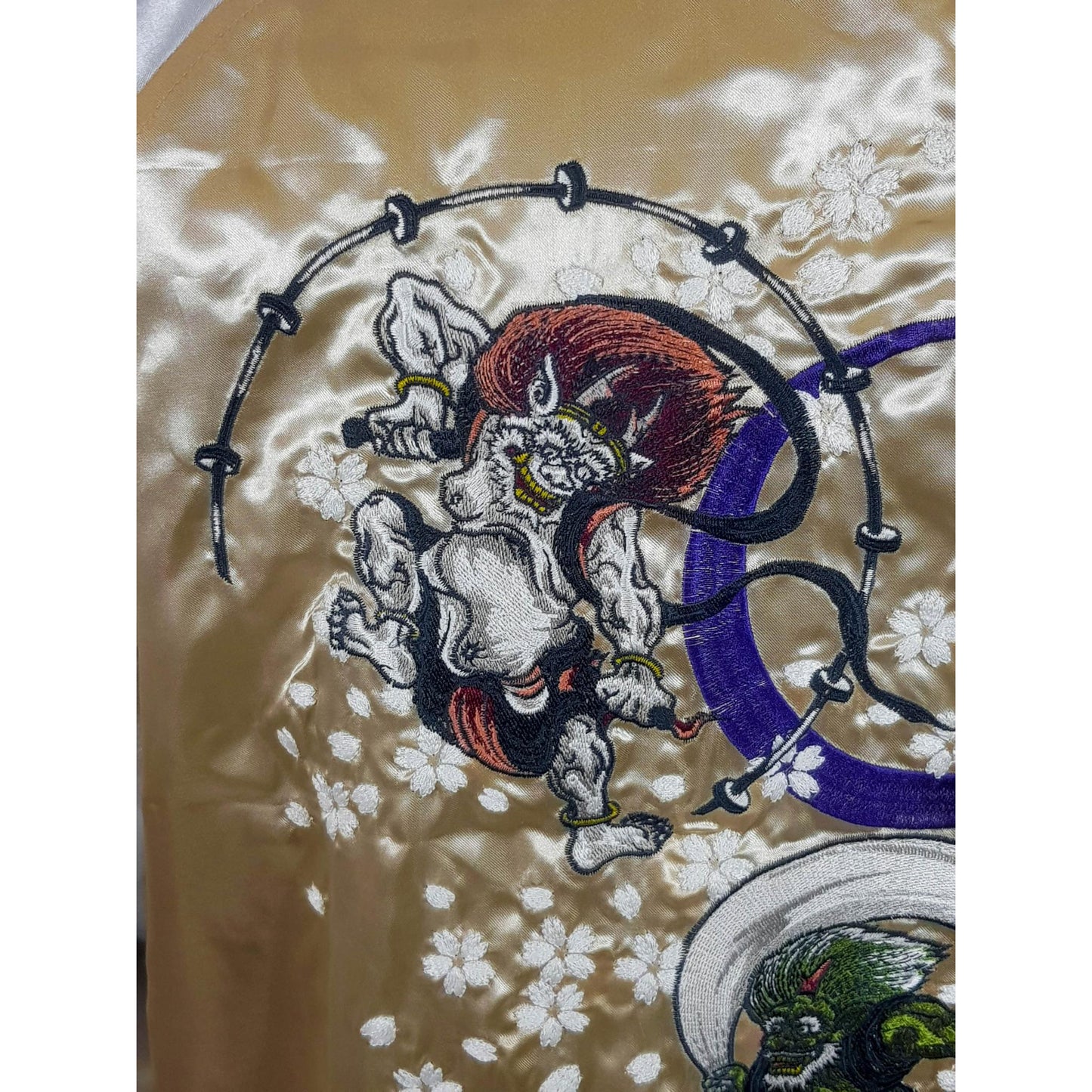 Sukajan Koi and Dragon - Navy