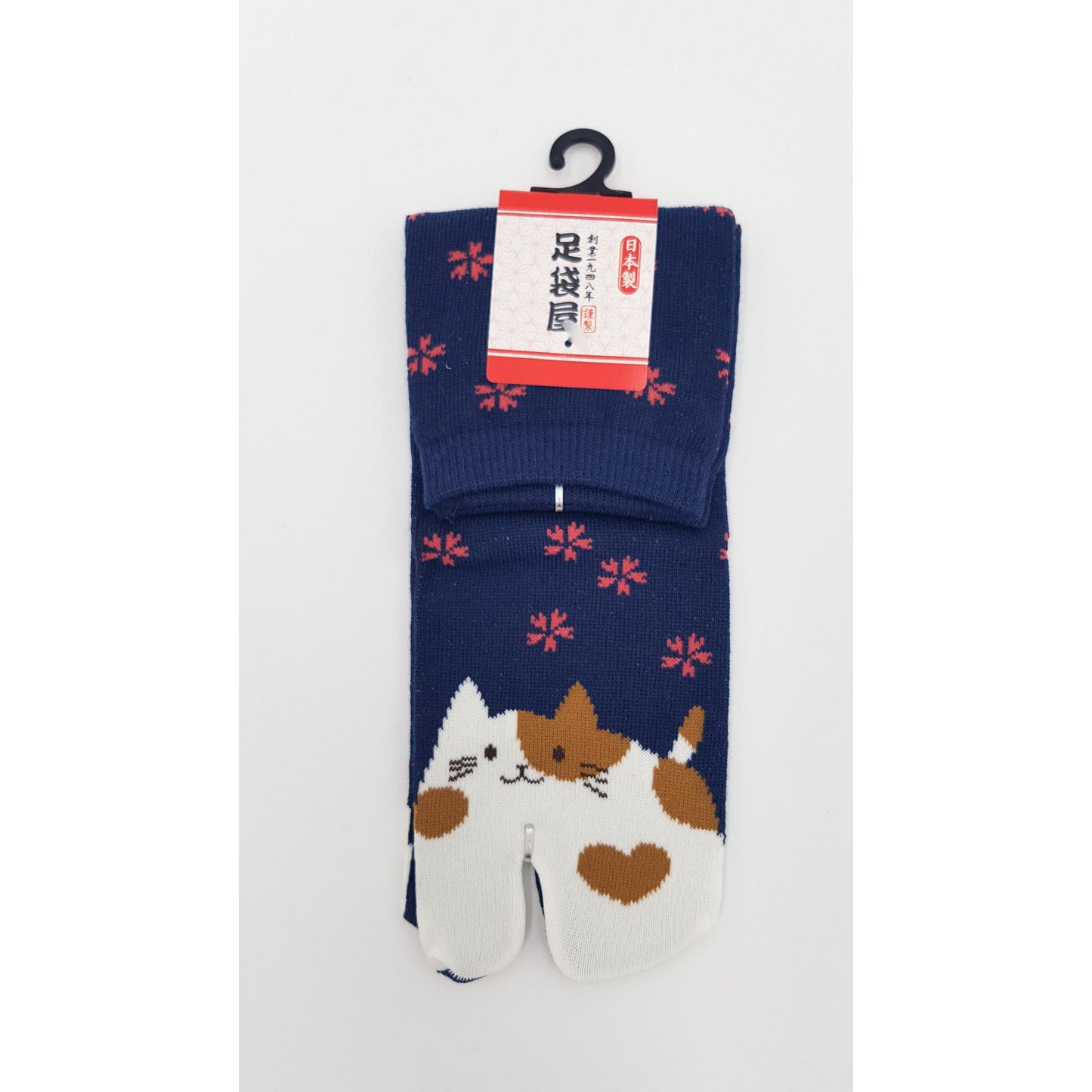 Chaussettes Japonaises Tabi en coton - Chat Kawaii