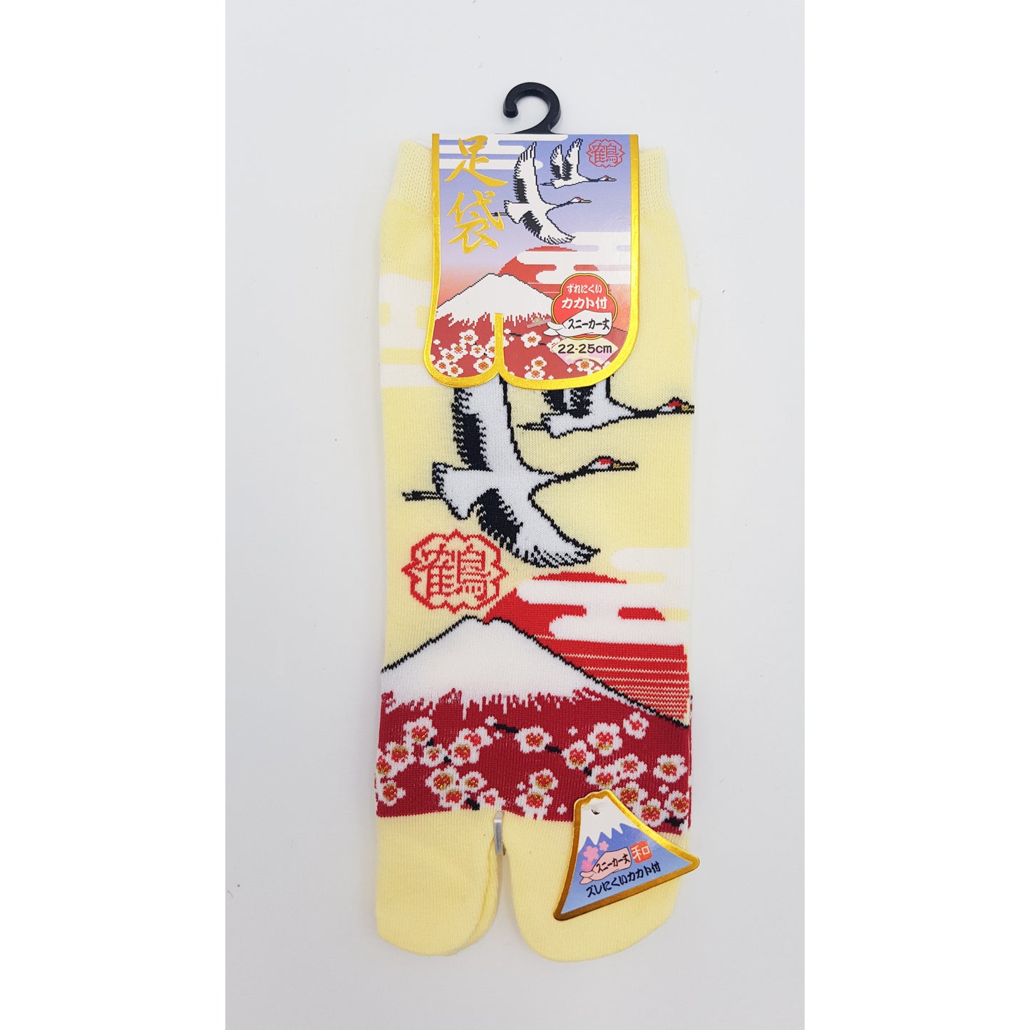 Chaussettes Japonaises Tabi en coton - Grue