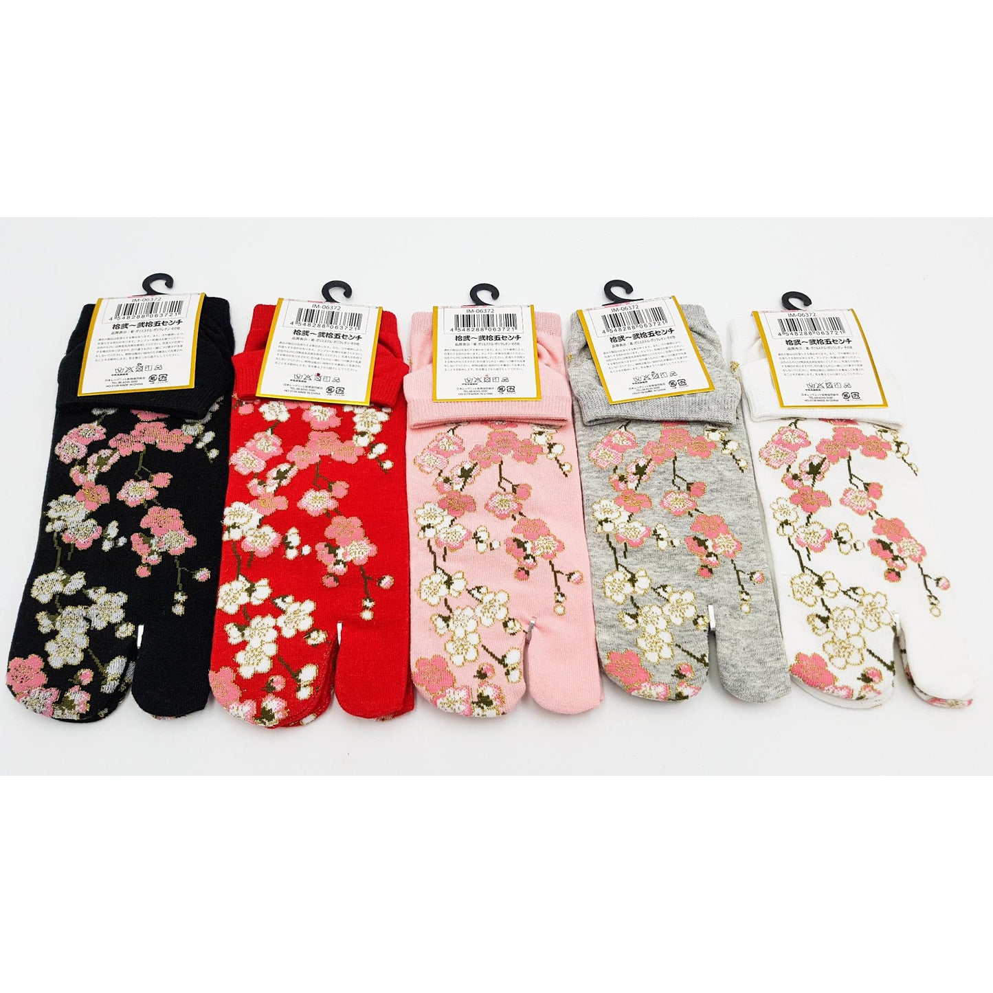 Chaussettes Japonaises Tabi en coton - Fleur d'Abricotier