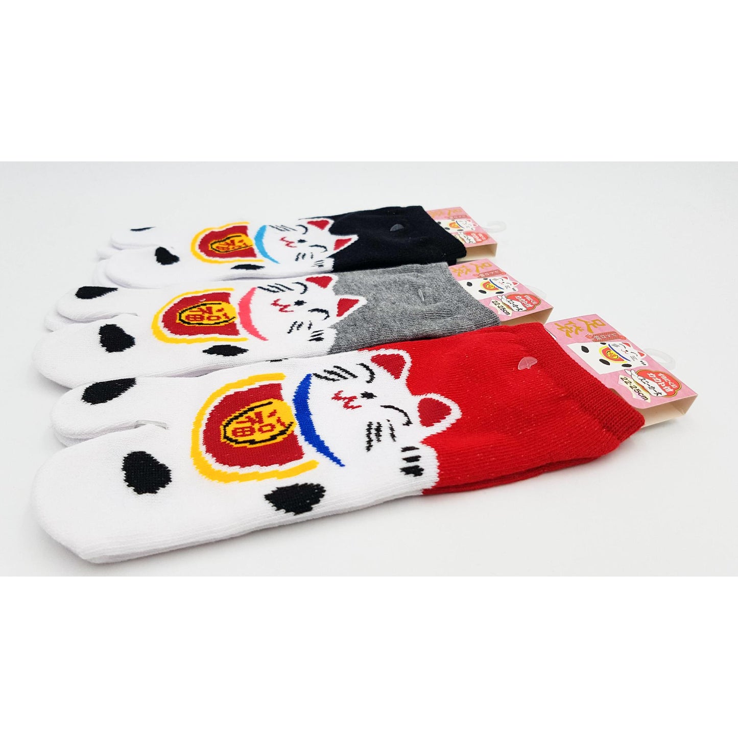 Chaussettes Japonaises Tabi en coton - Manekineko