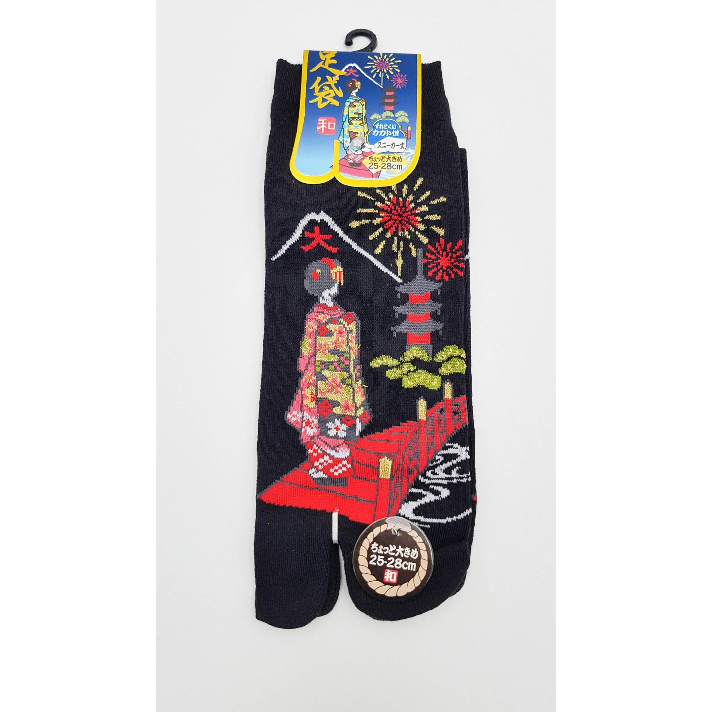 Chaussettes Japonaises Tabi en coton - Geisha & Pont Taille Large