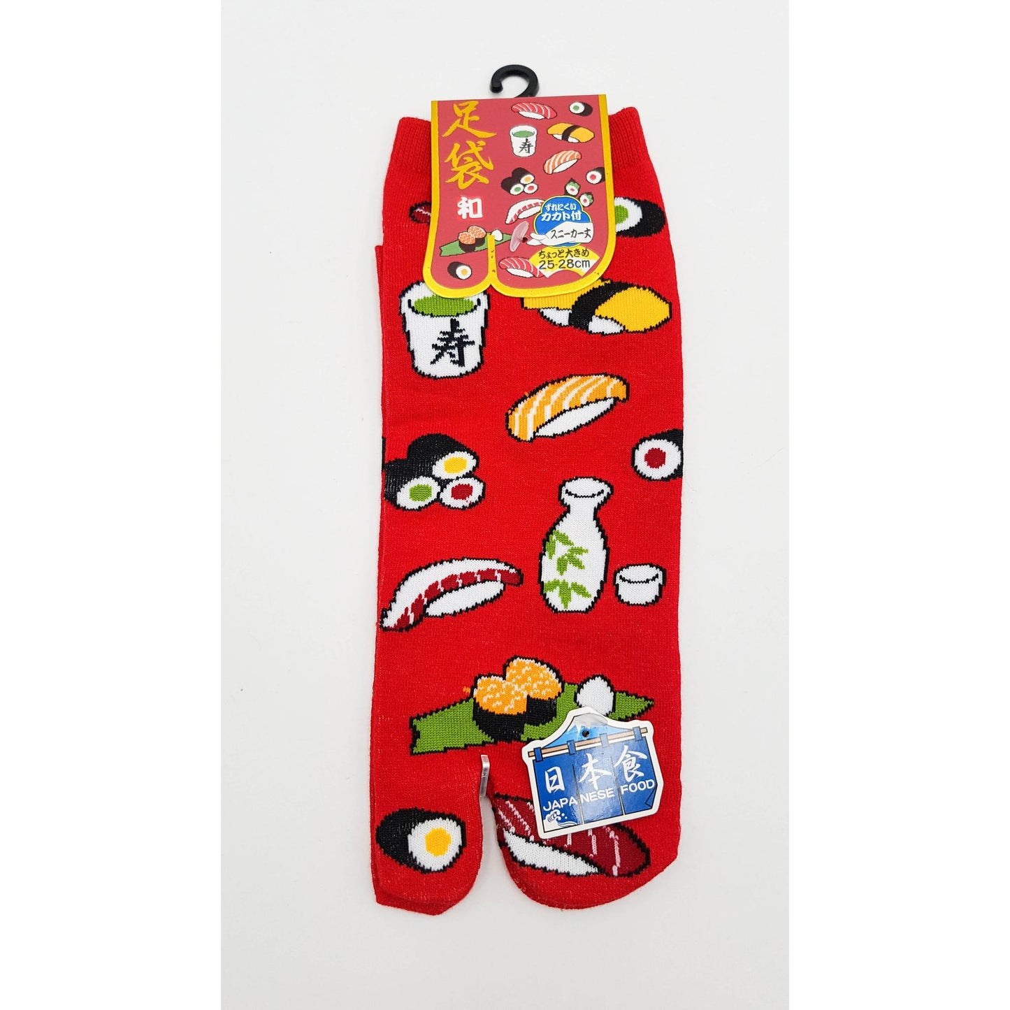 Chaussettes Japonaises Tabi en coton - Sushi et Maki Taille Large