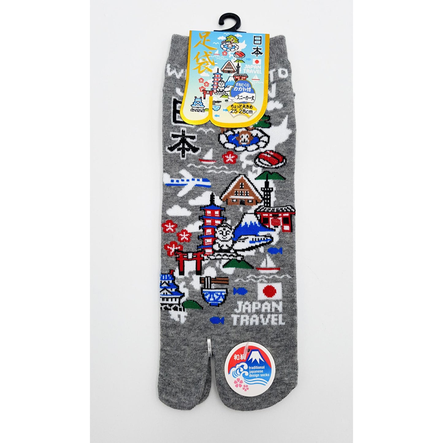 Chaussettes Japonaises Tabi en coton - Voyage au japon Taille Large