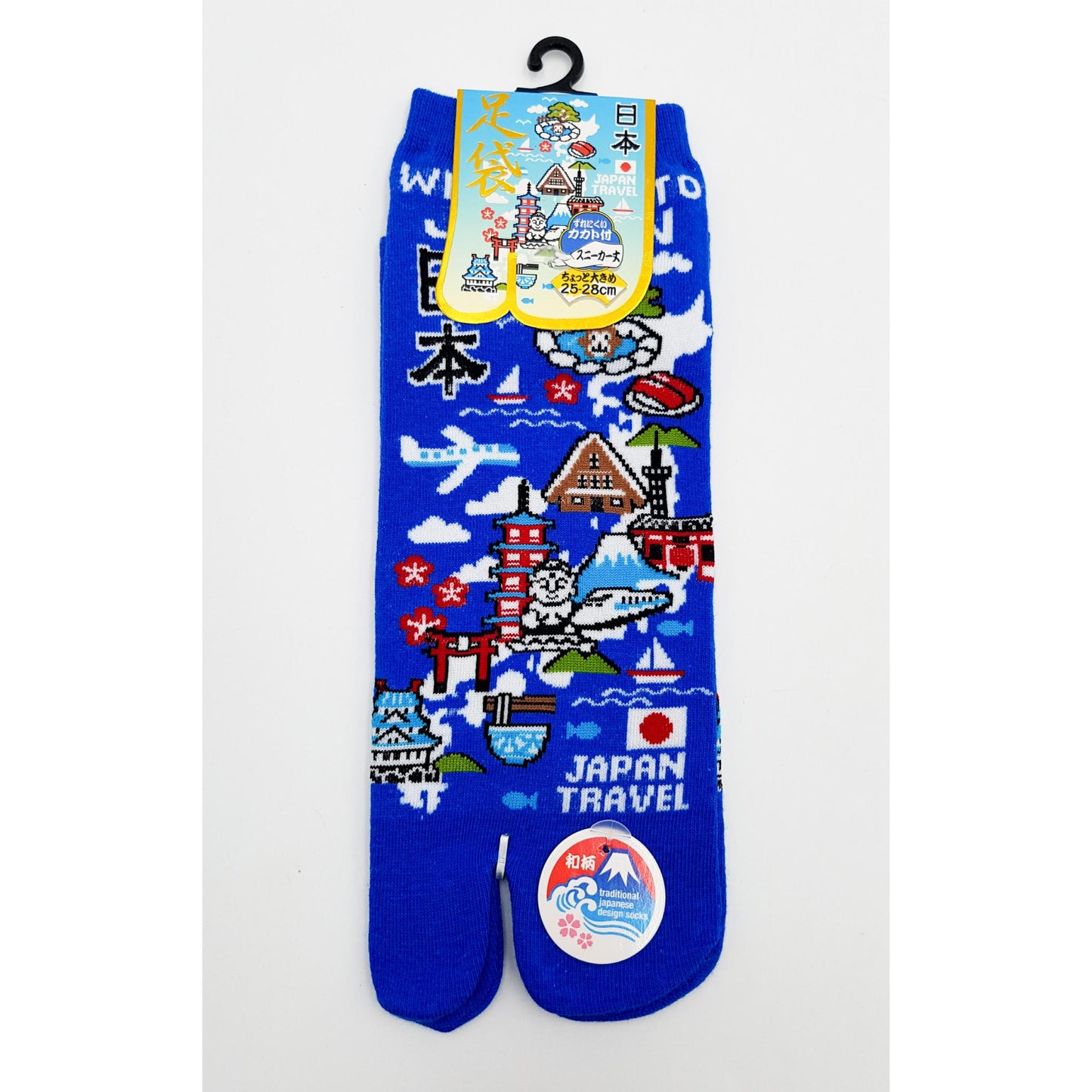 Chaussettes Japonaises Tabi en coton - Voyage au japon Taille Large