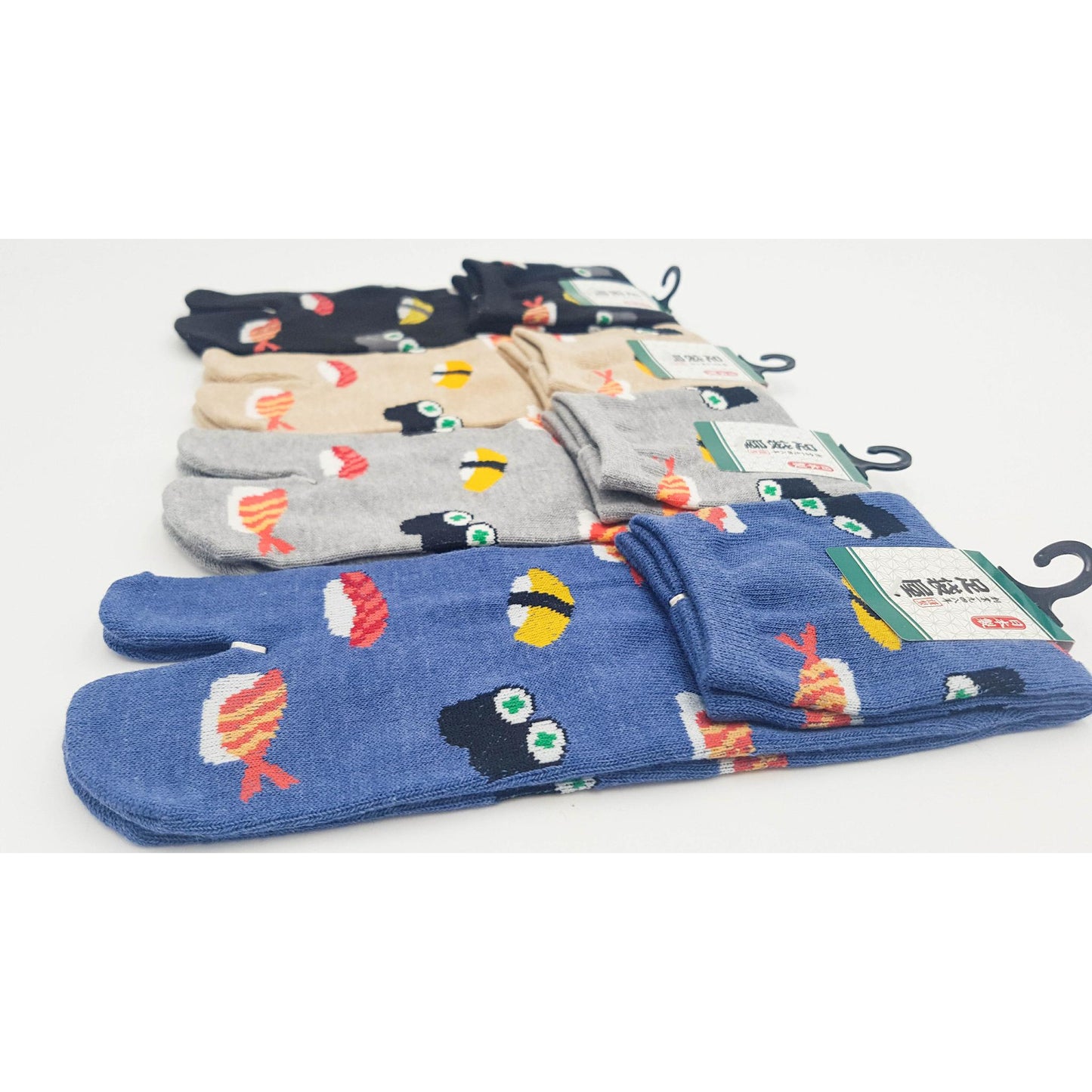 Chaussettes Japonaises Tabi en coton - Sushi et Maki Taille Large