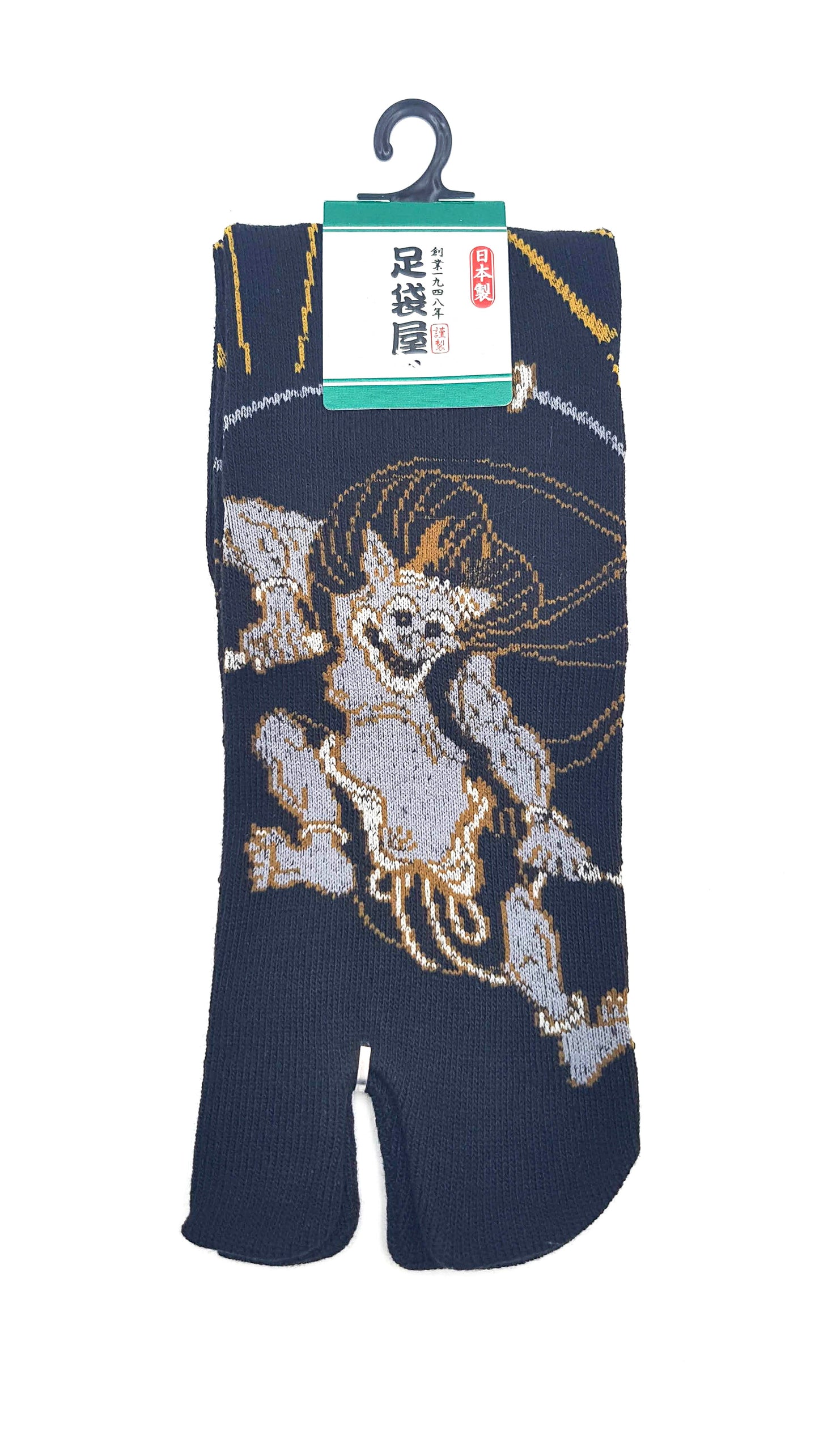 Japanese Tabi Socks - Raijin Design (The God of Thunder) Size EU40-45