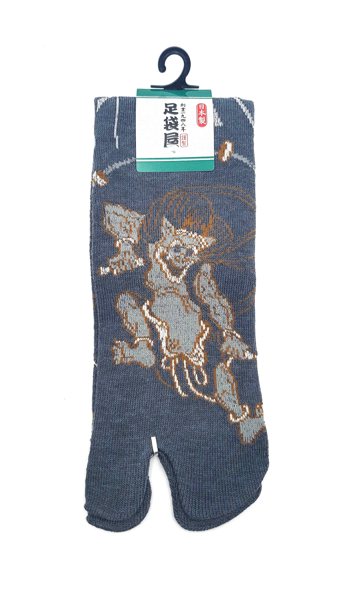 Japanese Tabi Socks - Raijin Design (The God of Thunder) Size EU40-45
