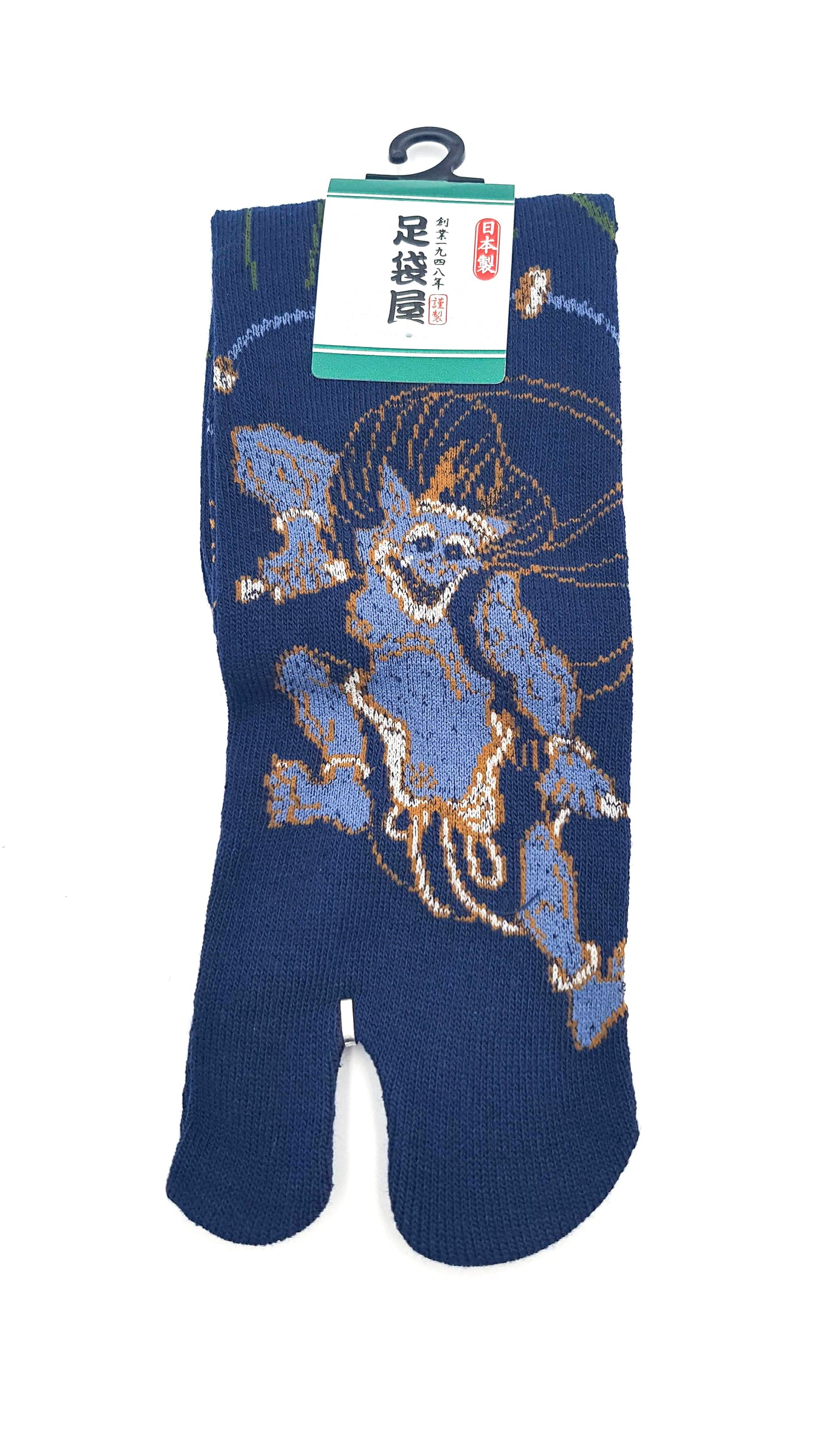 Japanese Tabi Socks - Raijin Design (The God of Thunder) Size EU40-45