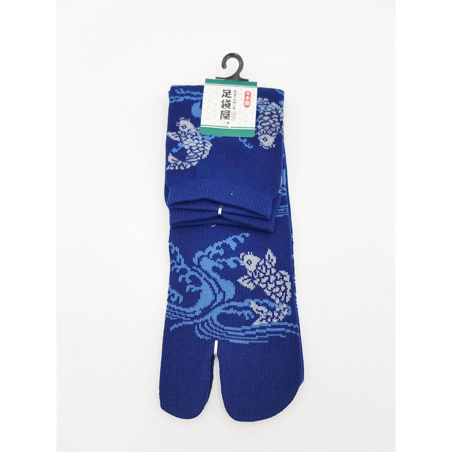 Chaussettes Japonaises Tabi en coton - Koi et Vague Tigre Taille Large