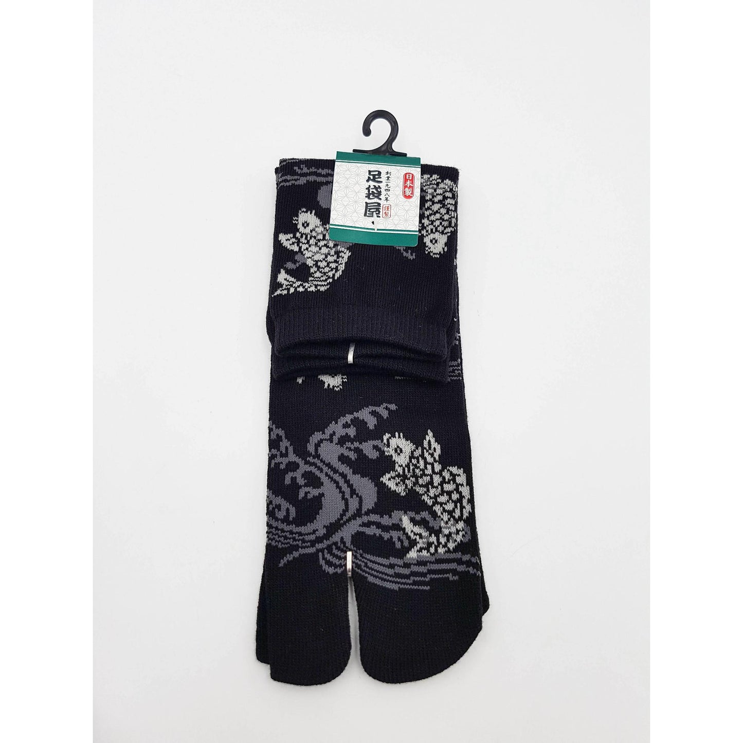 Chaussettes Japonaises Tabi en coton - Koi et Vague Tigre Taille Large