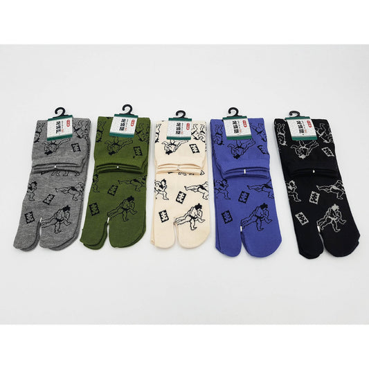 Chaussettes Japonaises Tabi en coton - Sumotori Taille Large