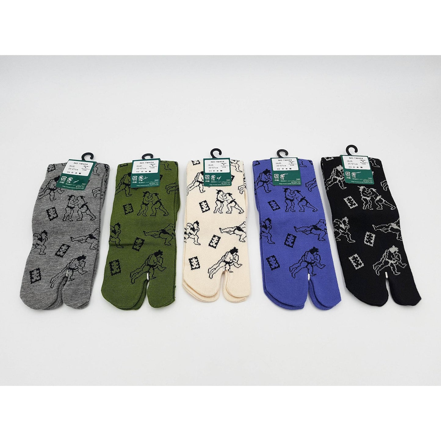 Chaussettes Japonaises Tabi en coton - Sumotori Taille Large