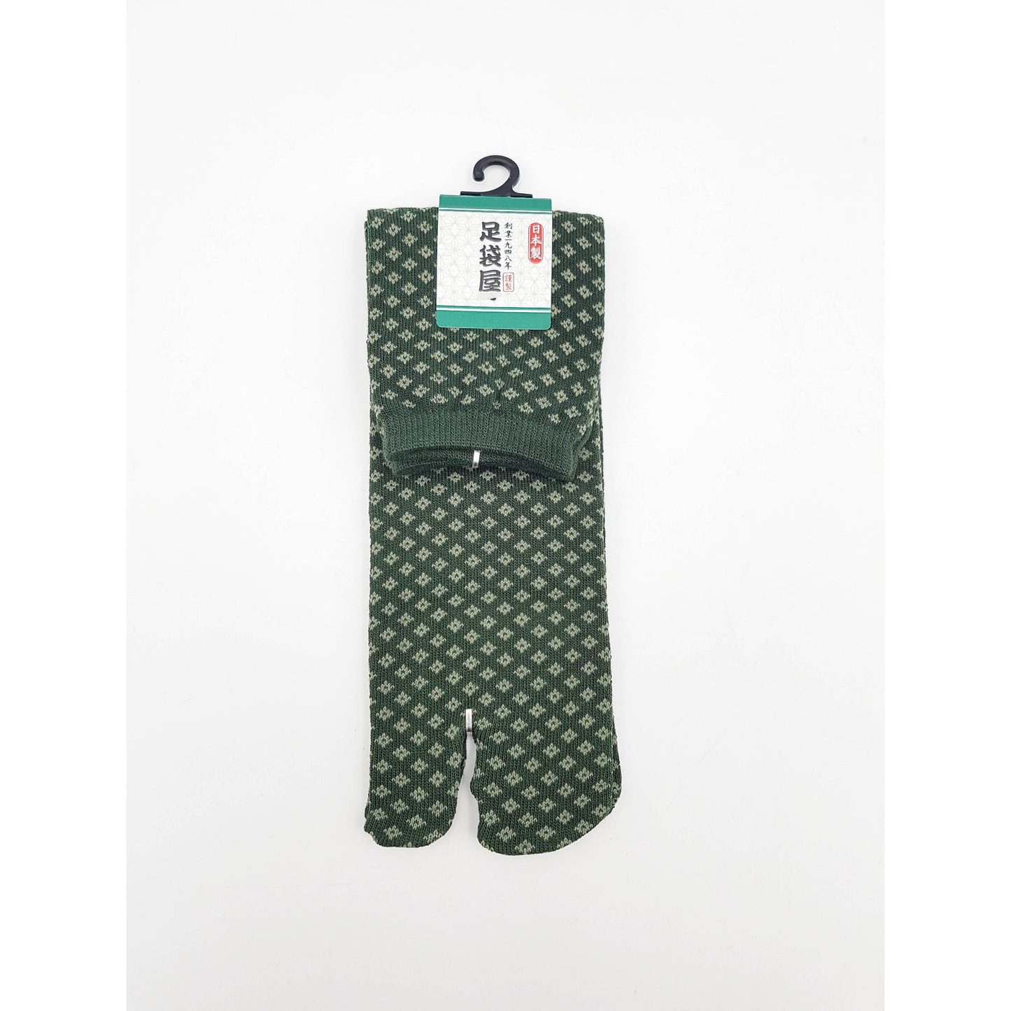 Set de Chaussettes 3 pairs Tabi Japonaises – Vert & Noir