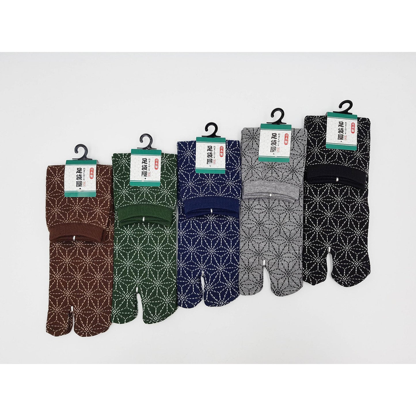 Chaussettes Japonaises Tabi en coton - Asanoha Taille Large