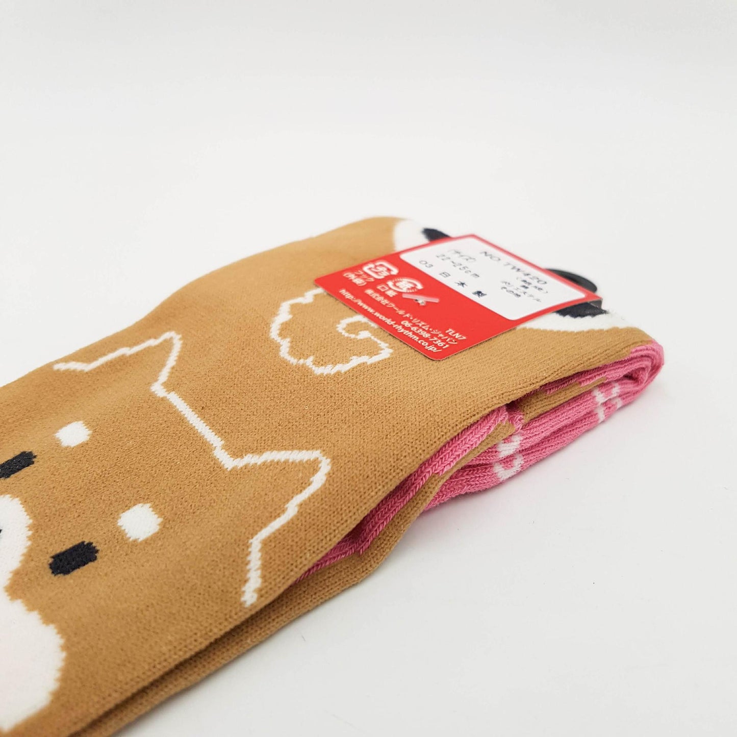 Japanese Tabi cotton socks - Shiba Inu dog design EU 34 to 40