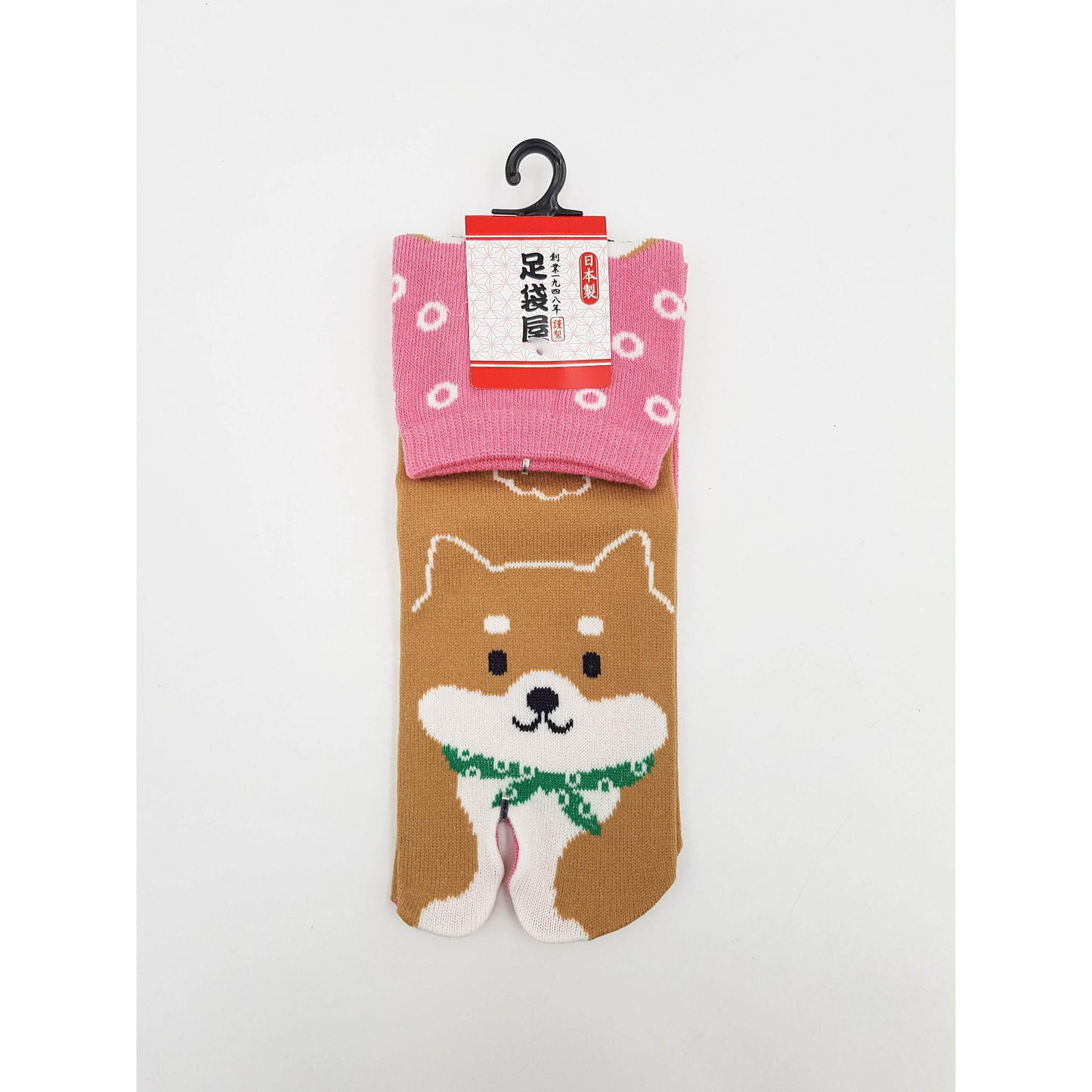 Japanese Tabi cotton socks - Shiba Inu dog design EU 34 to 40