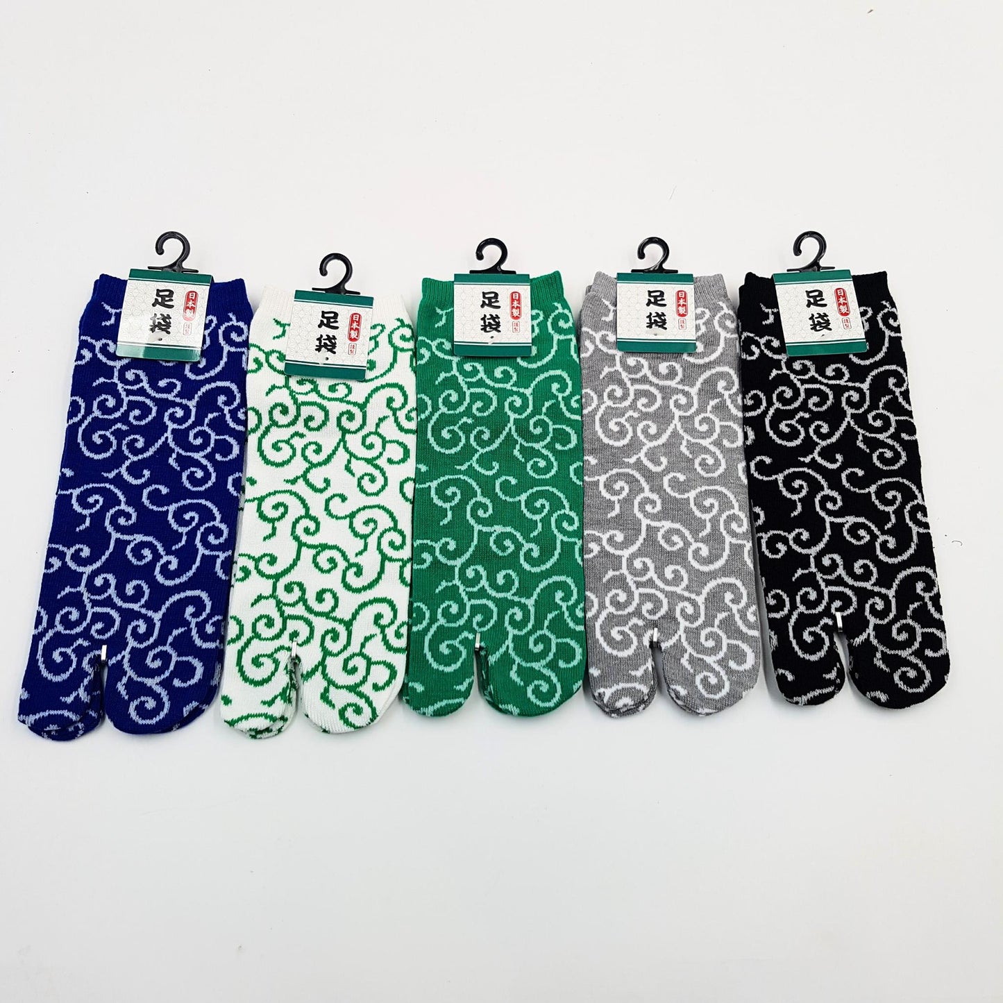 Chaussettes Japonaises Tabi en Coton - Karakusa Taille Large