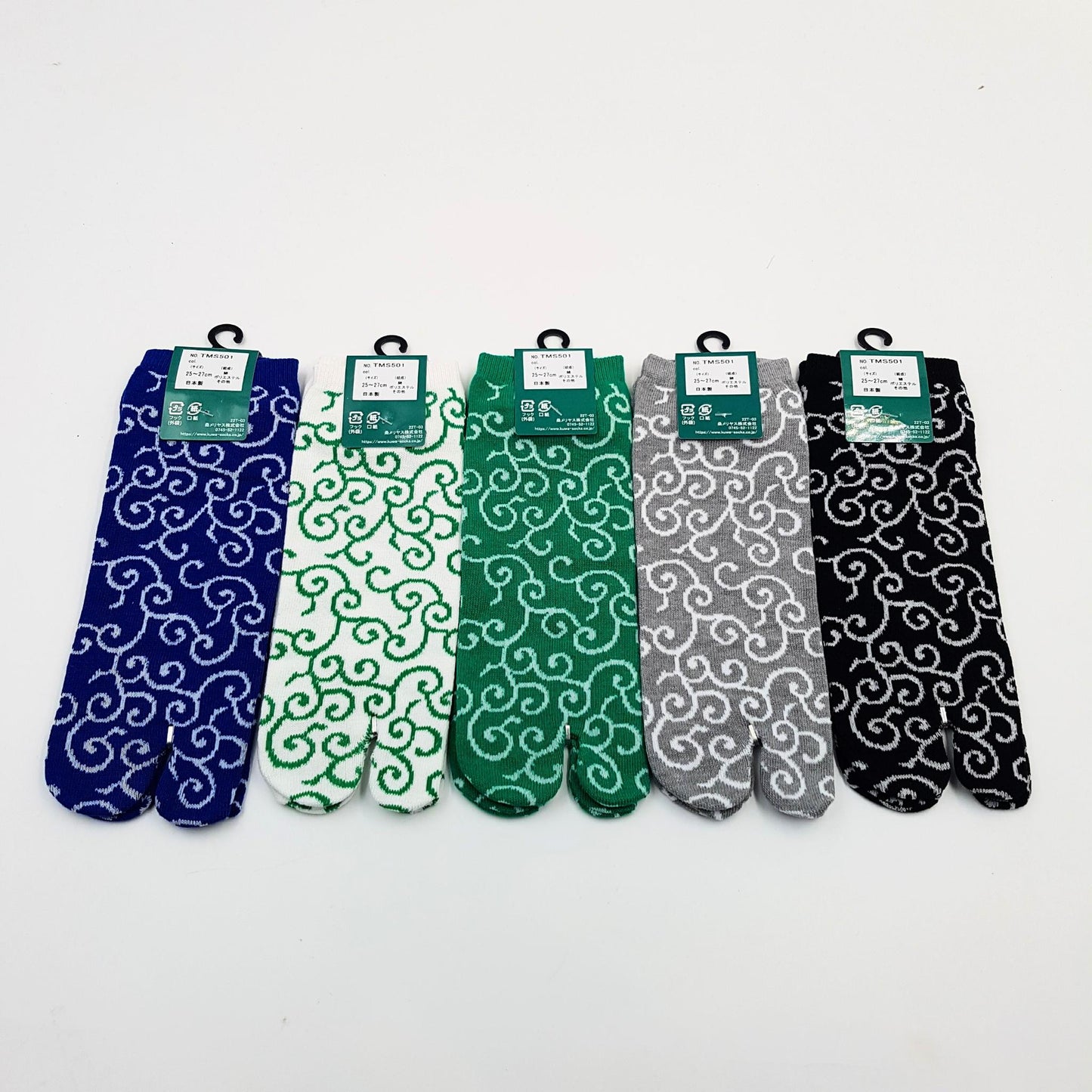 Chaussettes Japonaises Tabi en Coton - Karakusa Taille Large