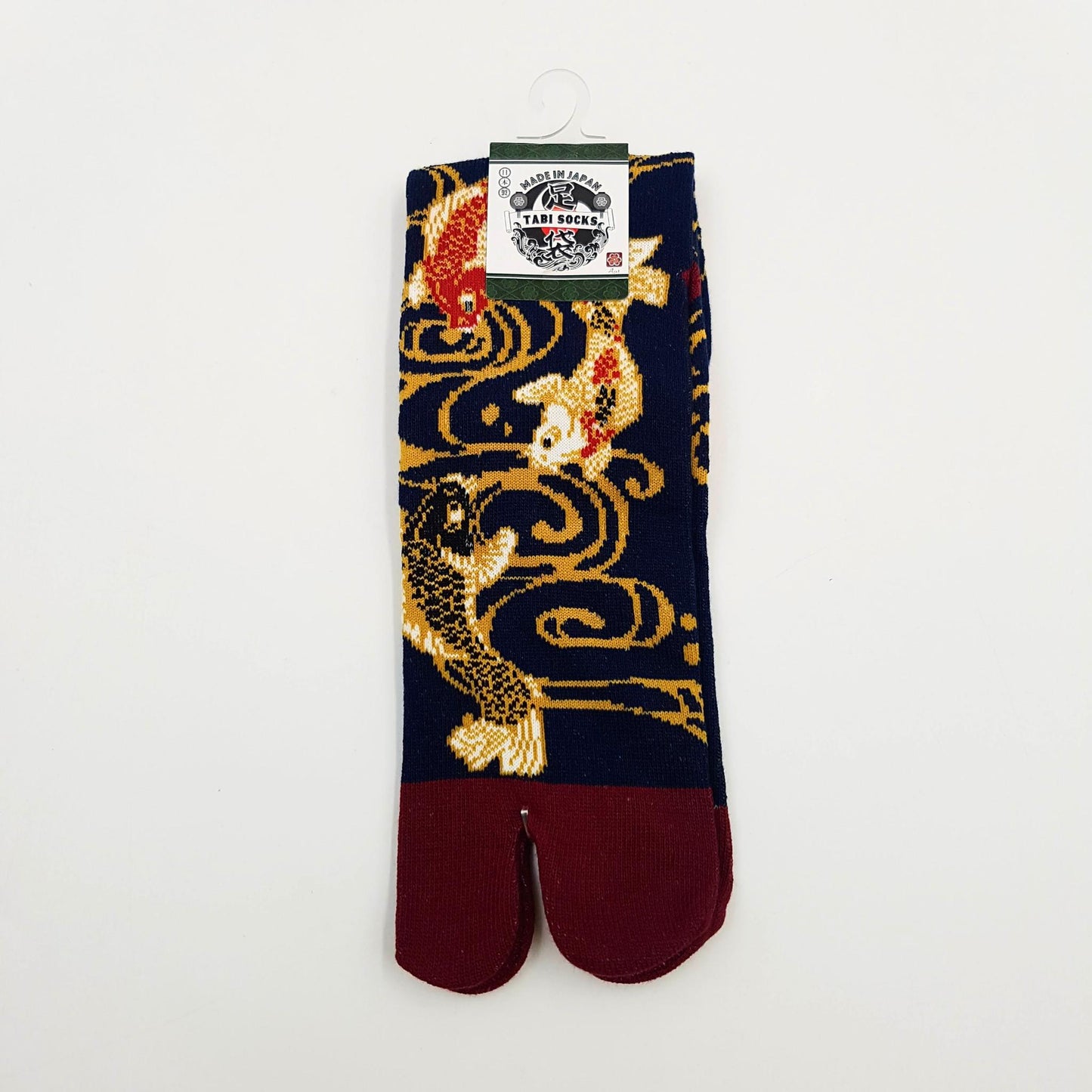 Chaussettes Japonaises Tabi en coton - Koi Taille Large