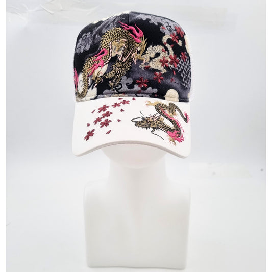 Casquette à resille blanche - Double Dragon