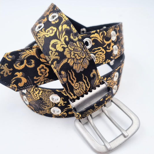 Ceinture japonaise Wagara et Kinran - Noir