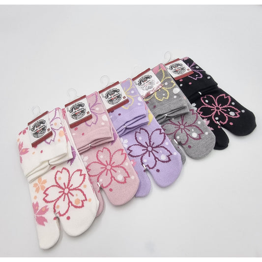 Chaussettes Japonaises Tabi en coton - Sakura