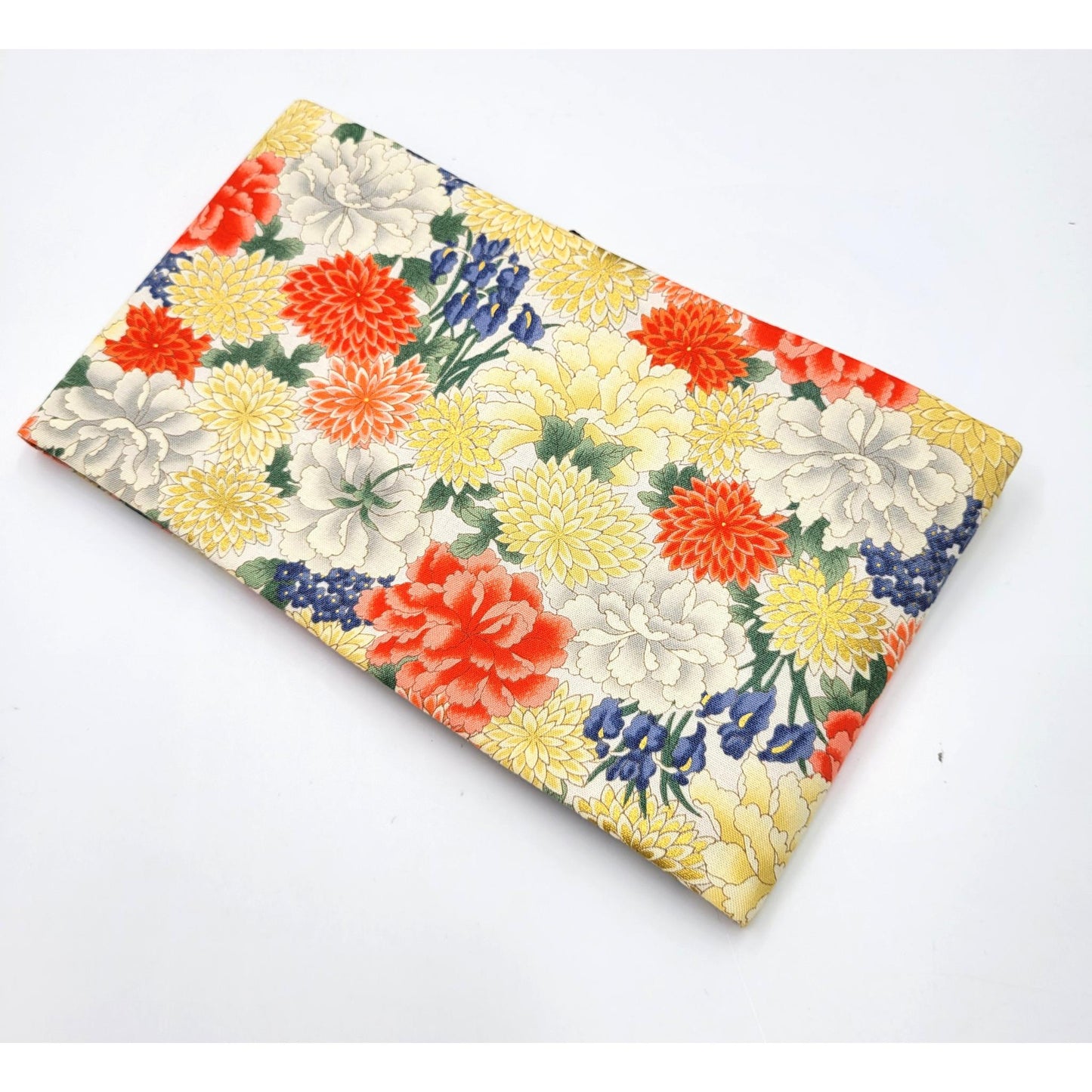 Ceinture réversible Musubi en coton - Pivoine et Chrysanthème