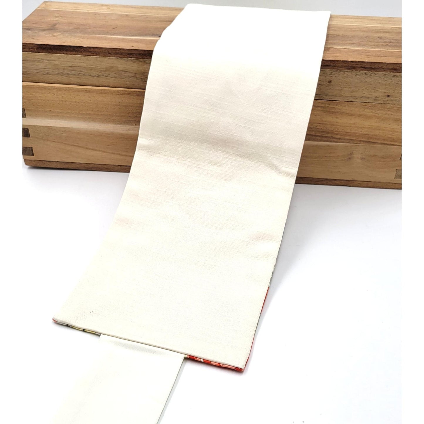 Ceinture réversible Musubi en coton - Pivoine et Chrysanthème