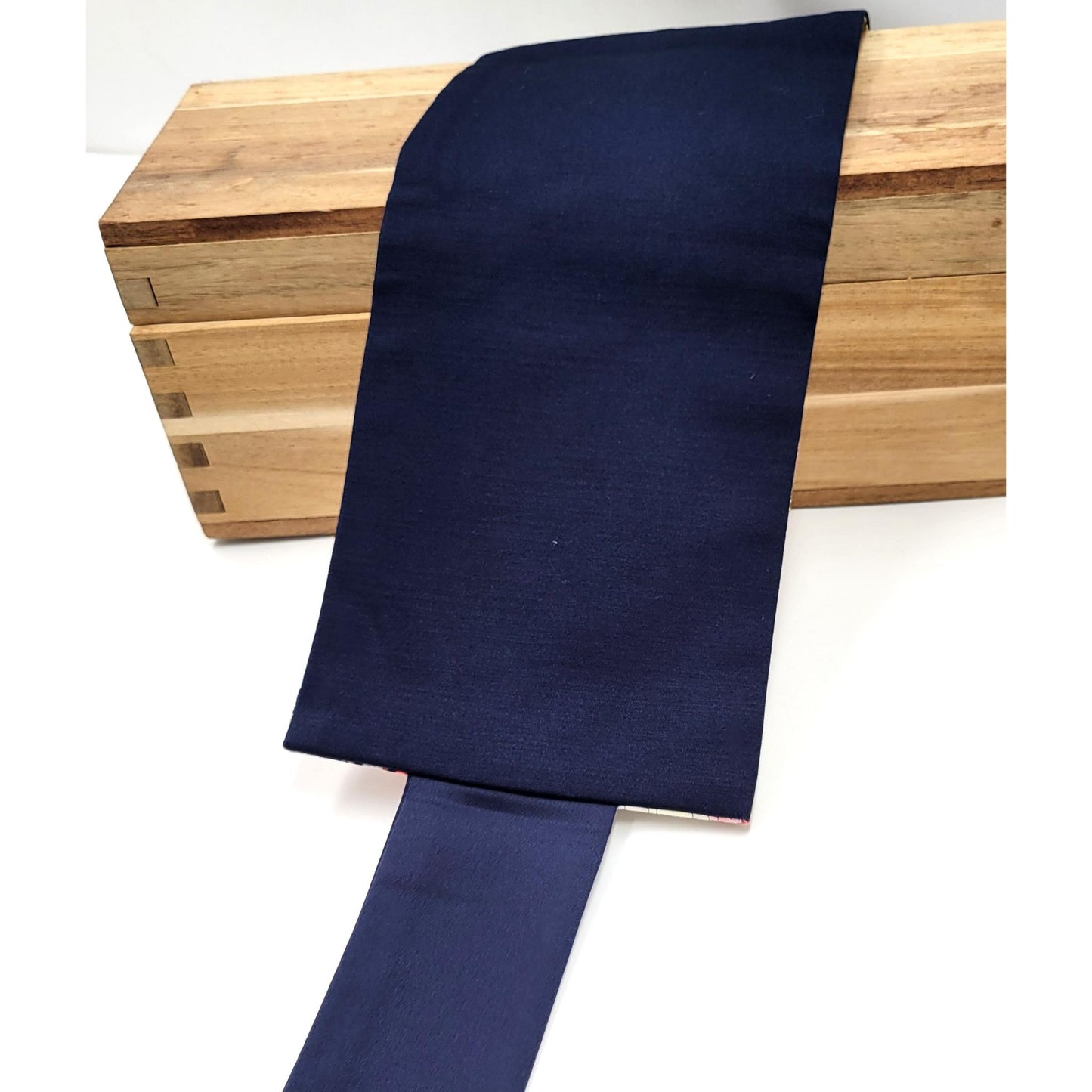 Ceinture réversible Musubi en coton - Pivoine et Chrysanthème