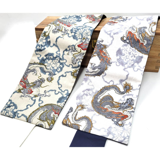 Ceinture réversible Musubi en coton -DRAGON